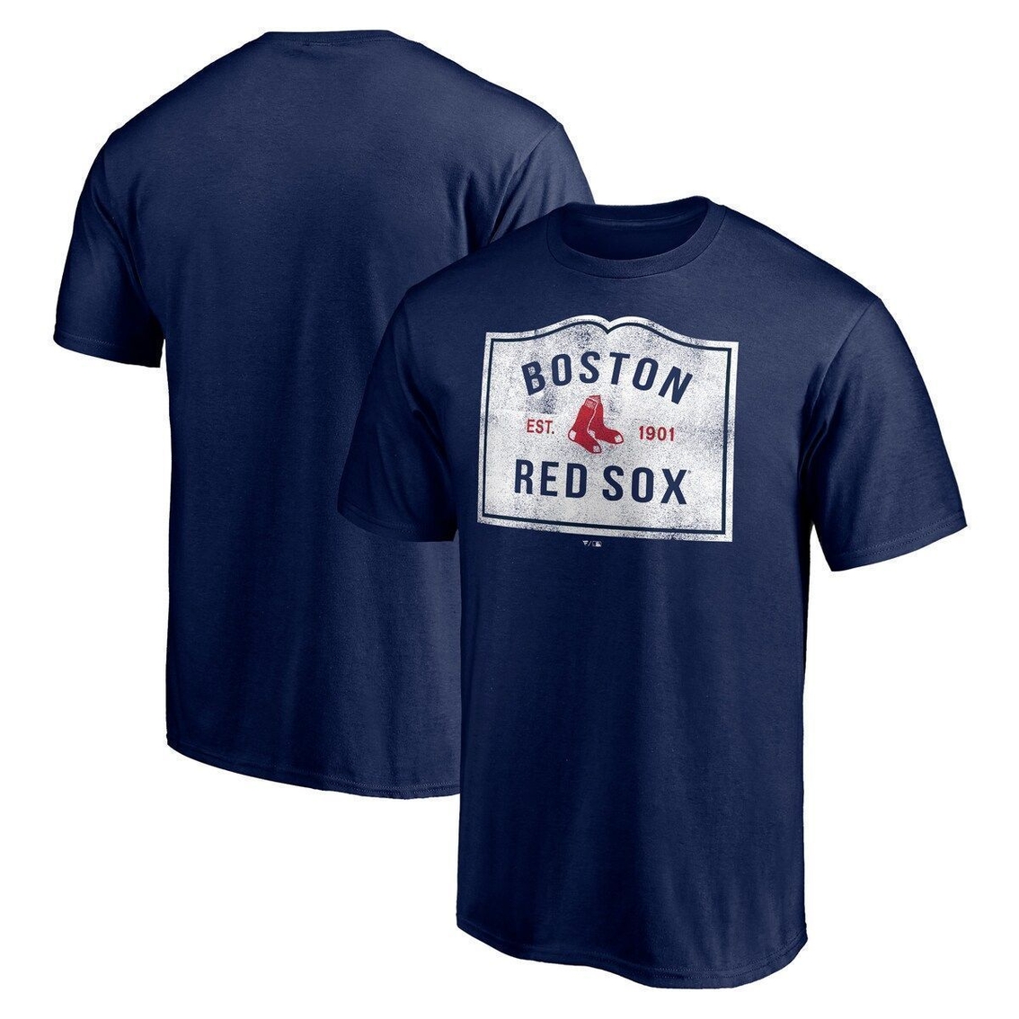 Fanatics Branded Men's Navy Boston Red Sox Hometown T-Shirt - Image 2 of 4