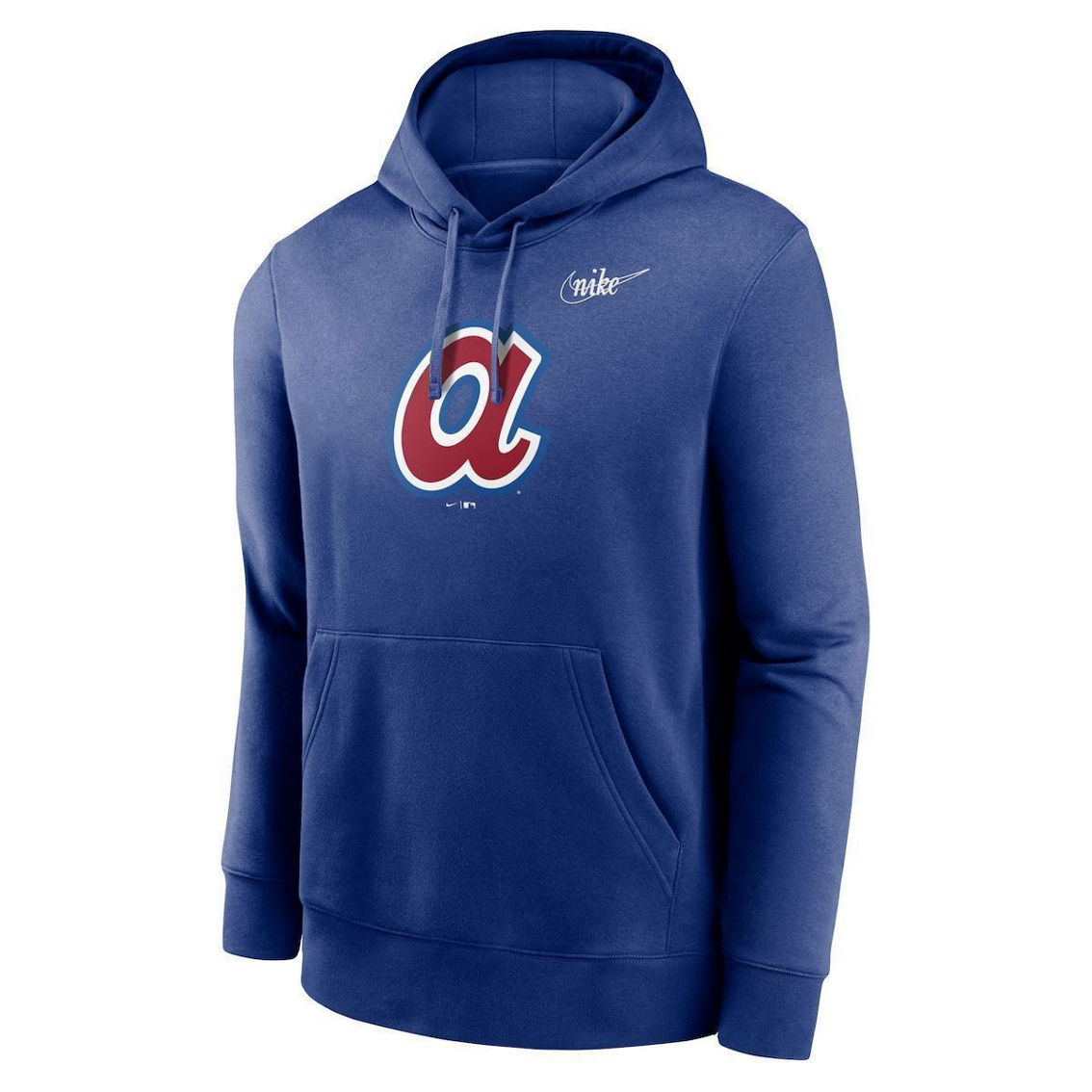 Men's Nike Royal Atlanta Braves Cooperstown Collection Logo Club Pullover Hoodie - Image 3 of 4