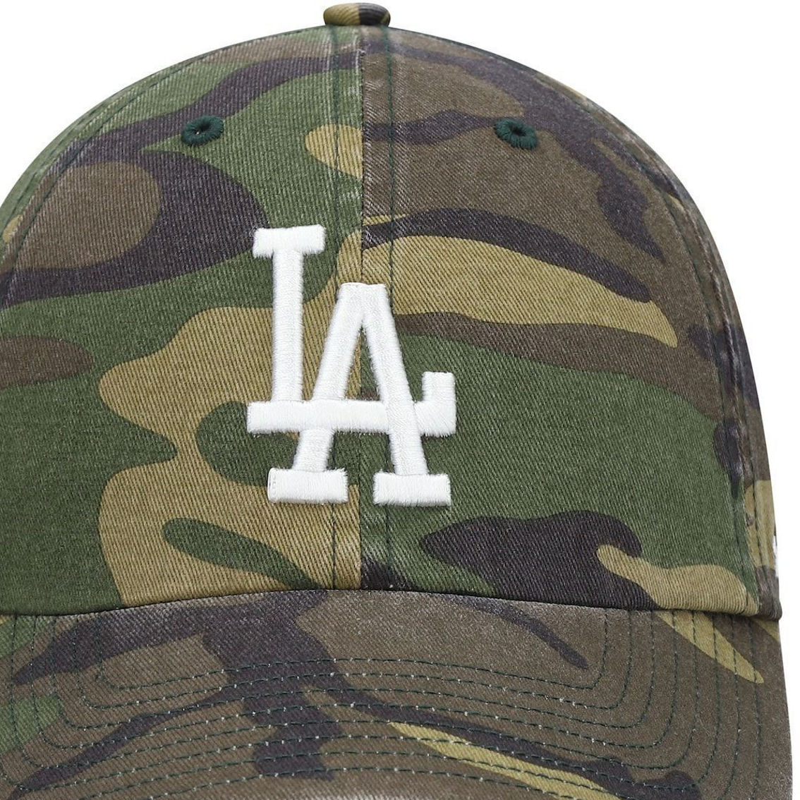 '47 Men's Camo Los Angeles Dodgers Team Clean Up Adjustable Hat - Image 3 of 4