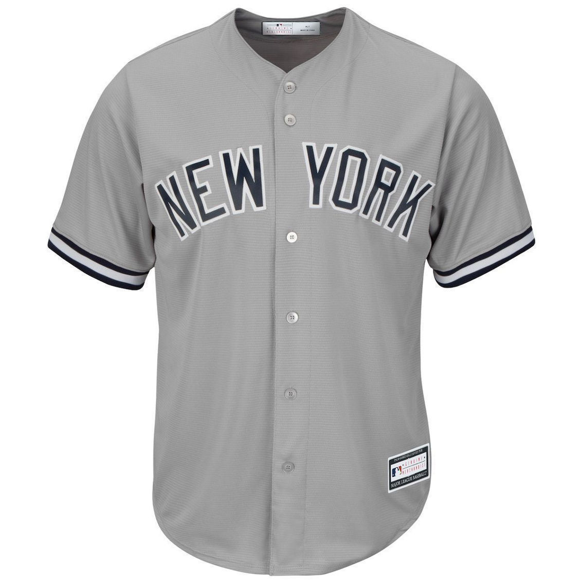 Profile Men's Gray New York Yankees Big & Tall Replica Team Jersey - Image 3 of 4