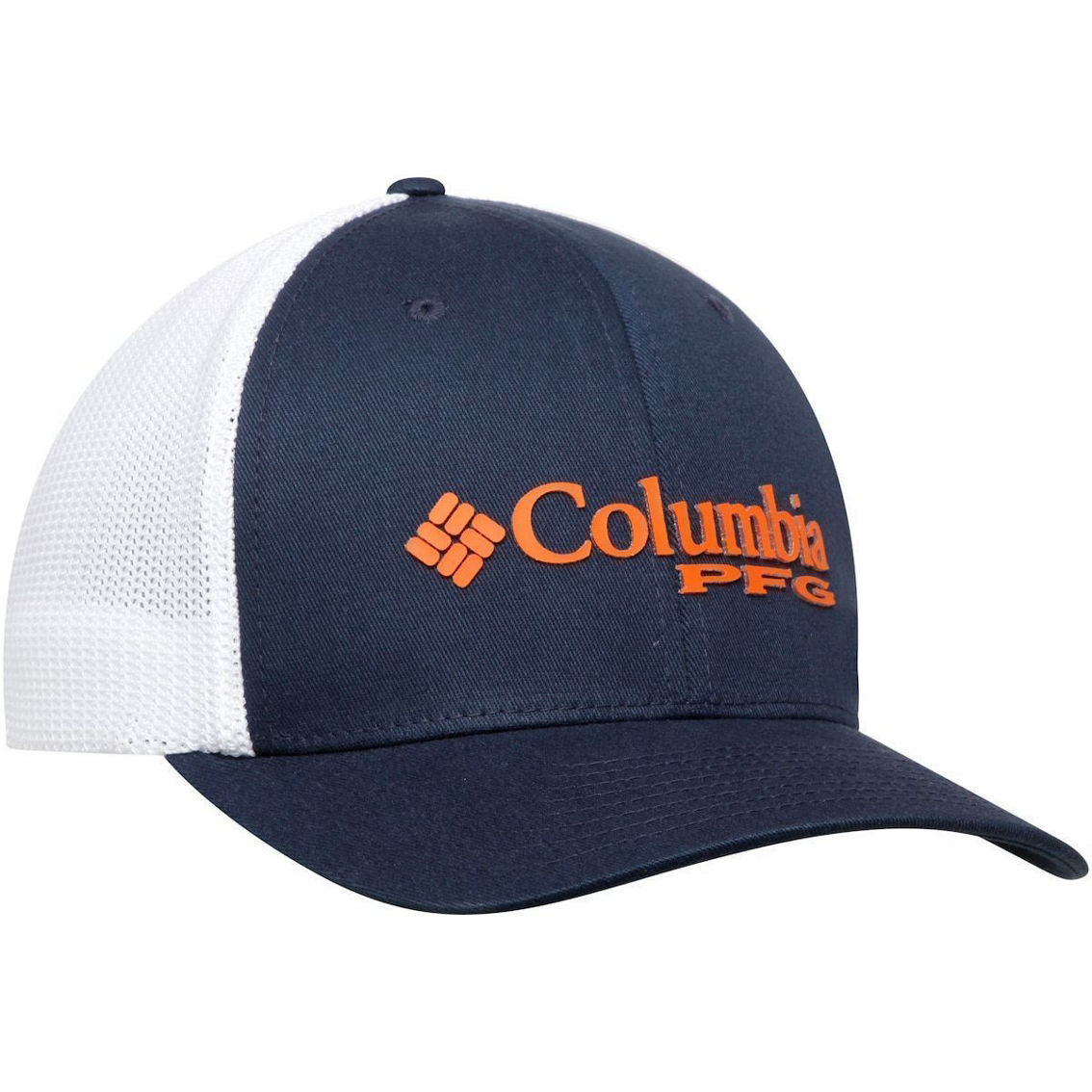Men's Columbia Navy Auburn Tigers Collegiate PFG Flex Hat - Image 4 of 4