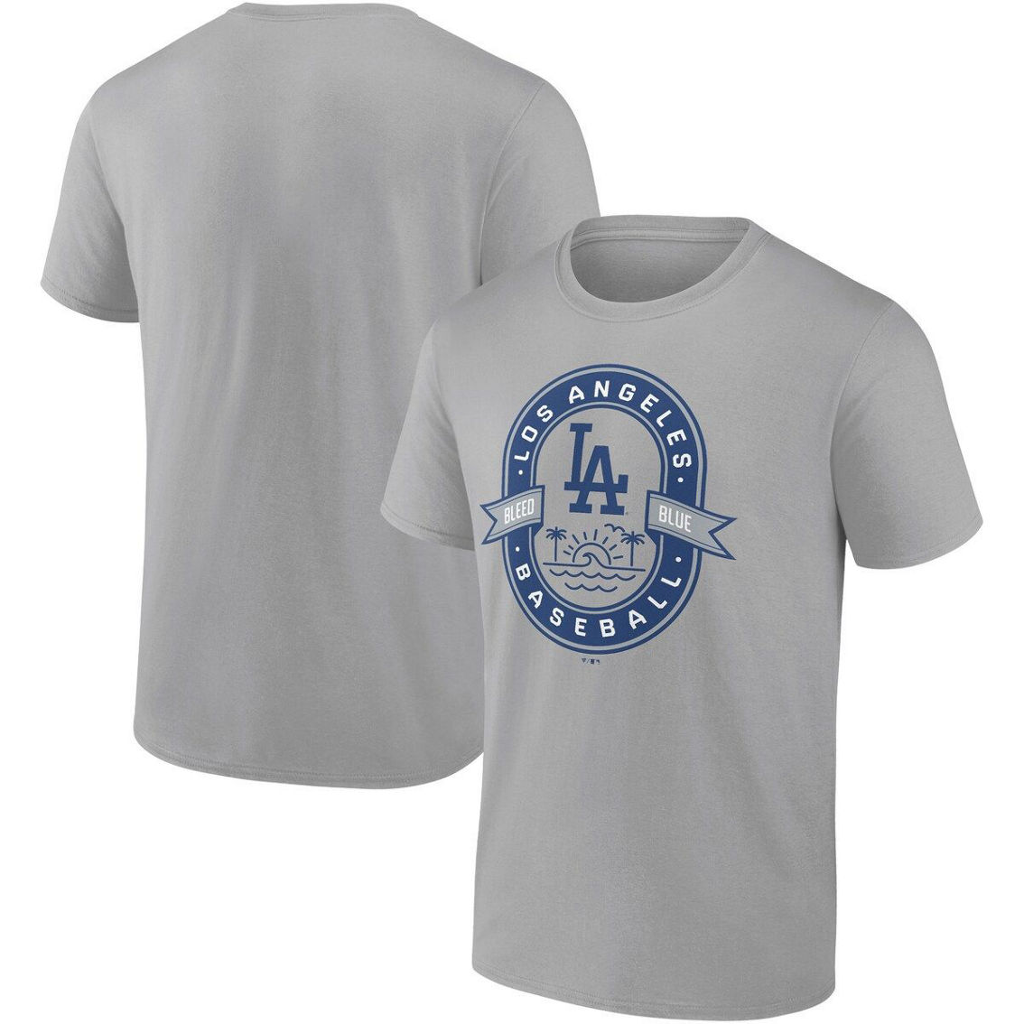 Fanatics Men's Fanatics Gray Los Angeles Dodgers Iconic Glory Bound T-Shirt - Image 2 of 4
