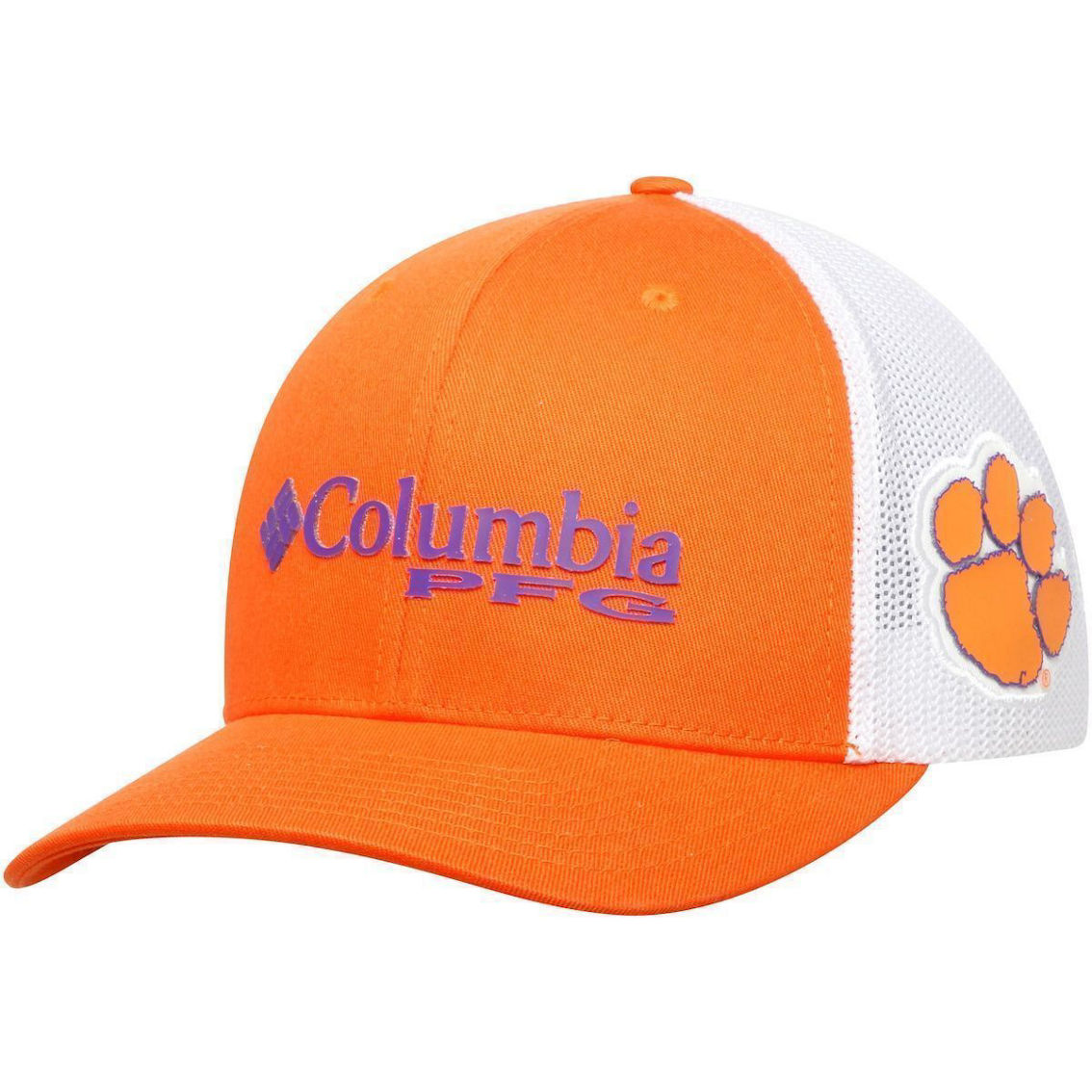 Men's Columbia Orange Clemson Tigers Collegiate PFG Flex Hat - Image 2 of 4