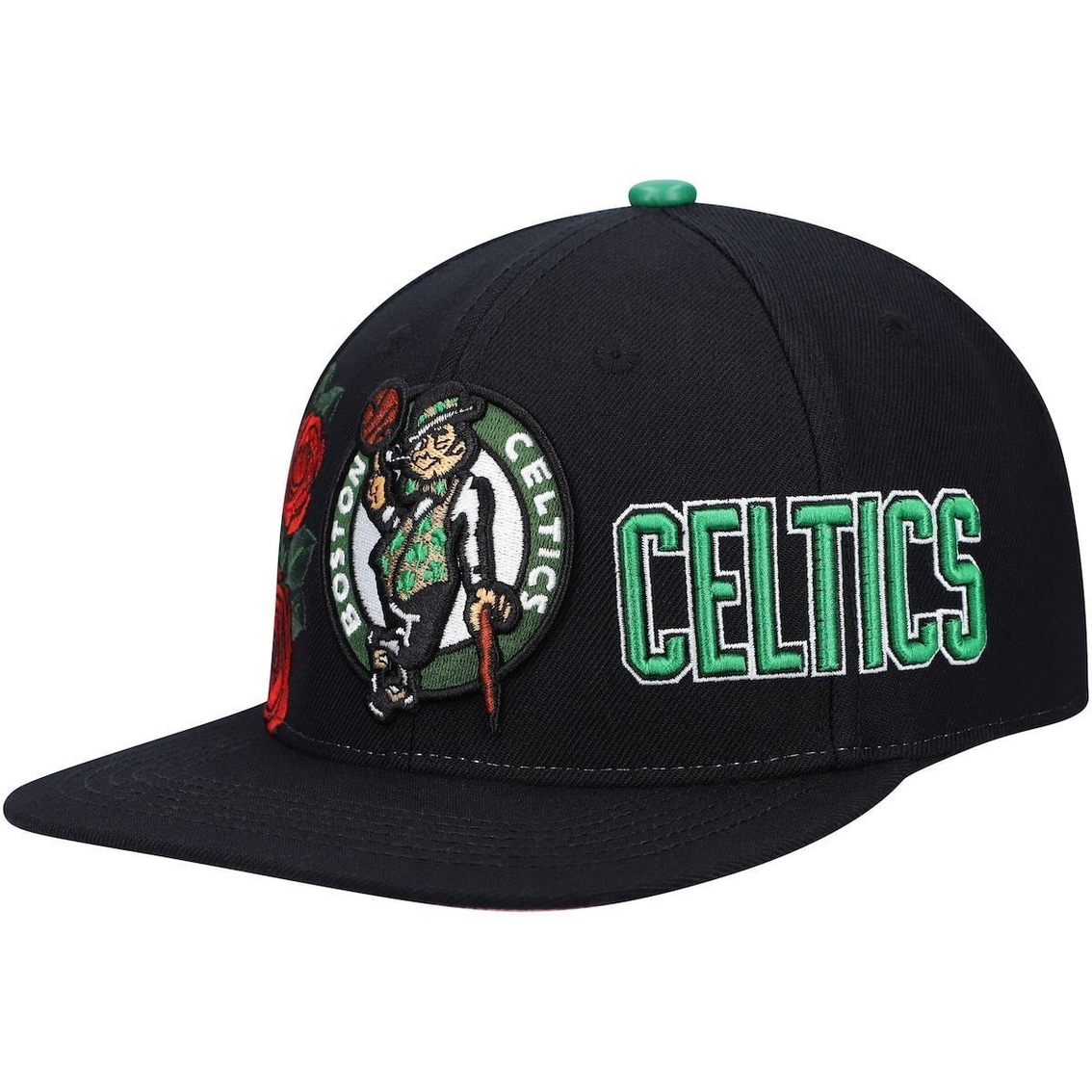 Pro Standard Men's Black Boston Celtics Roses Snapback Hat - Image 2 of 4