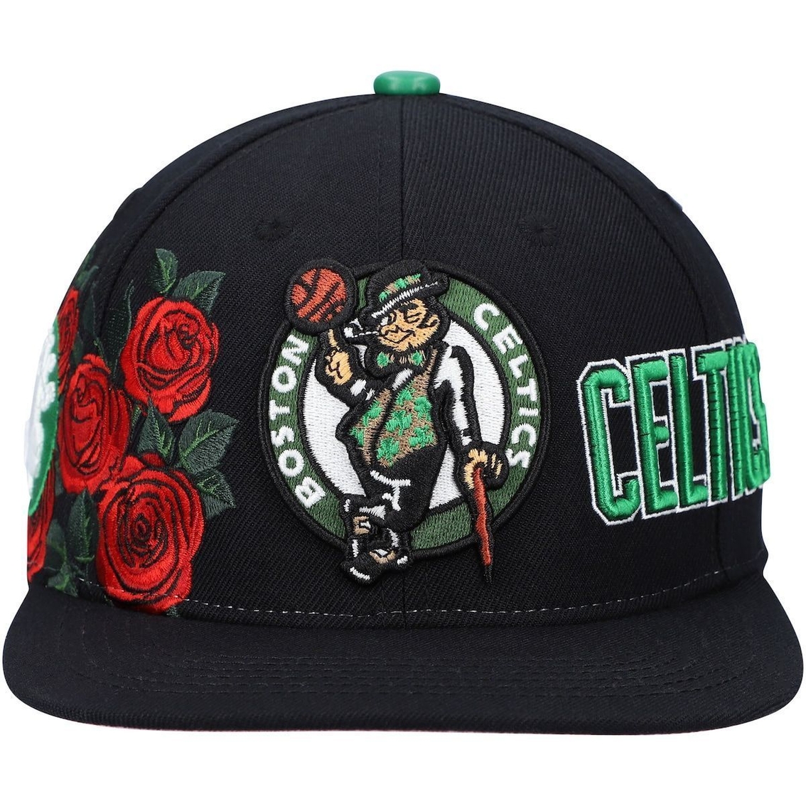 Pro Standard Men's Black Boston Celtics Roses Snapback Hat - Image 3 of 4