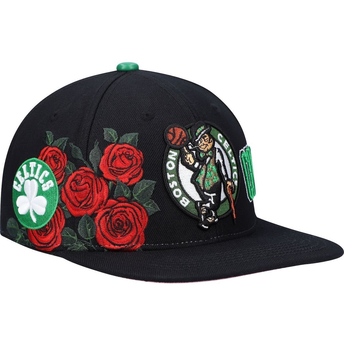 Pro Standard Men's Black Boston Celtics Roses Snapback Hat - Image 4 of 4
