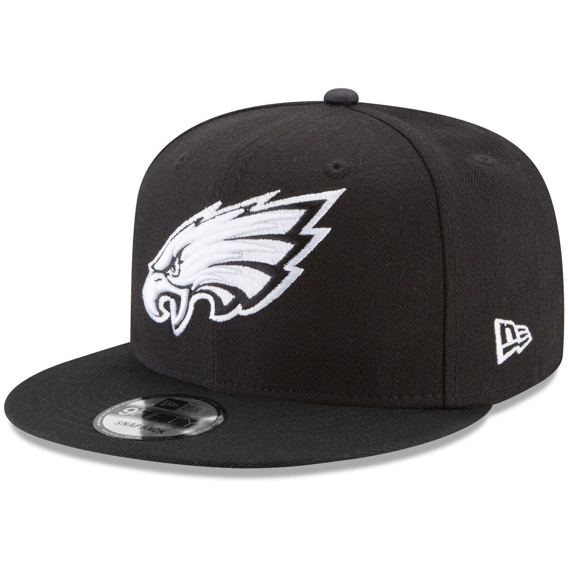 New Era Men's Black Philadelphia Eagles B-Dub 9FIFTY Adjustable Hat - Image 2 of 4