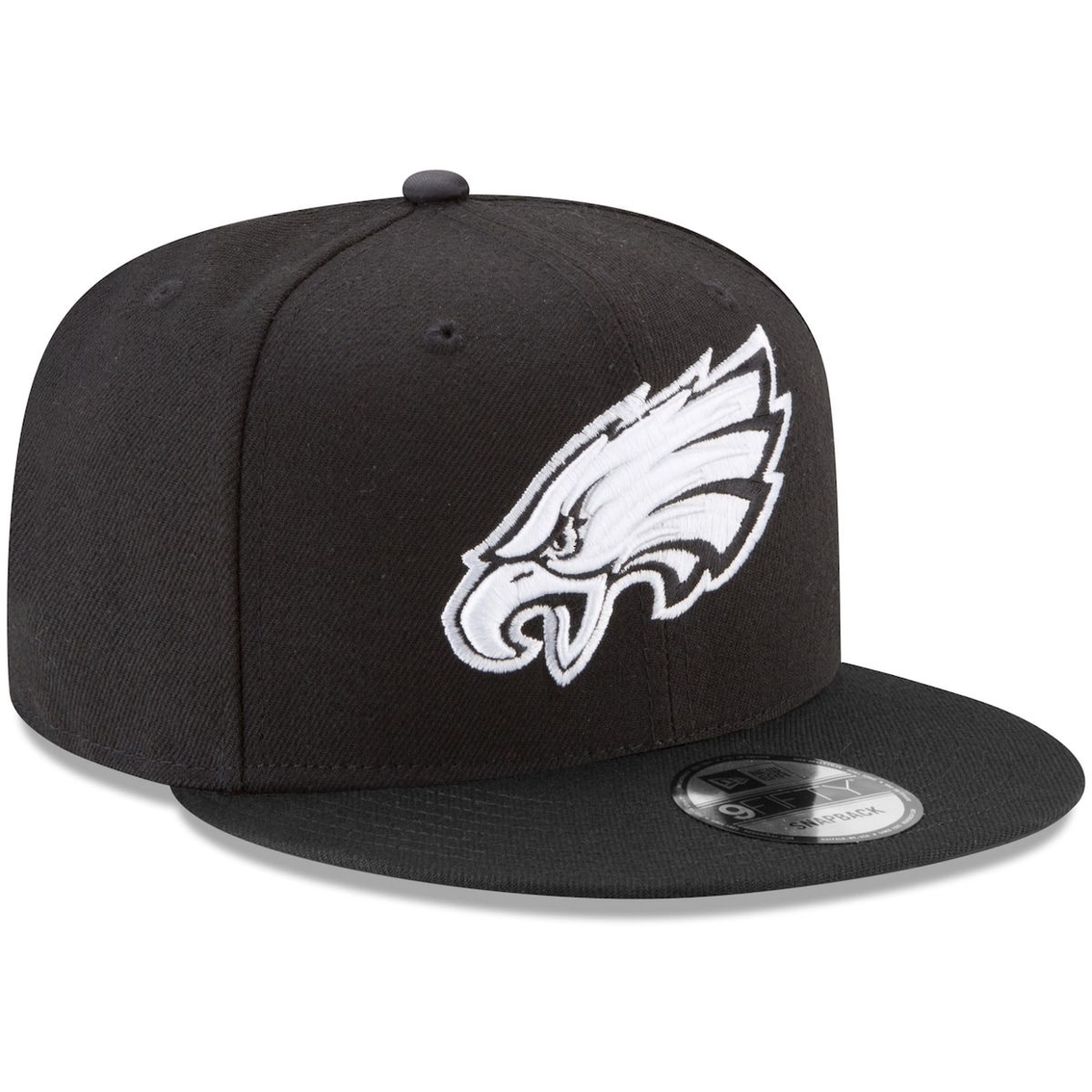 New Era Men's Black Philadelphia Eagles B-Dub 9FIFTY Adjustable Hat - Image 4 of 4