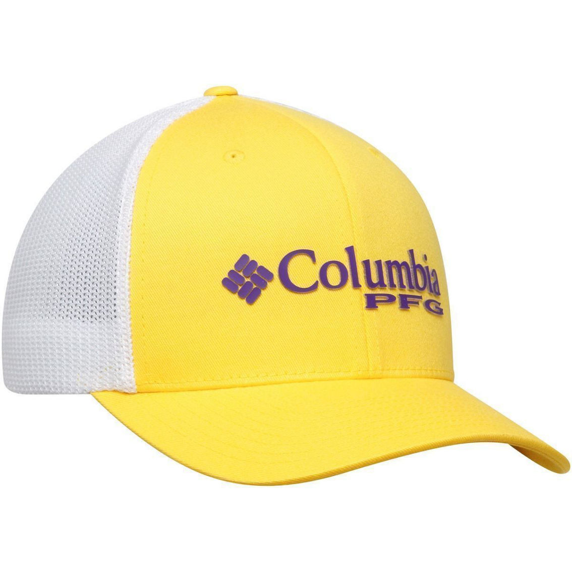 Men's Columbia Gold LSU Tigers Collegiate PFG Flex Hat - Image 4 of 4