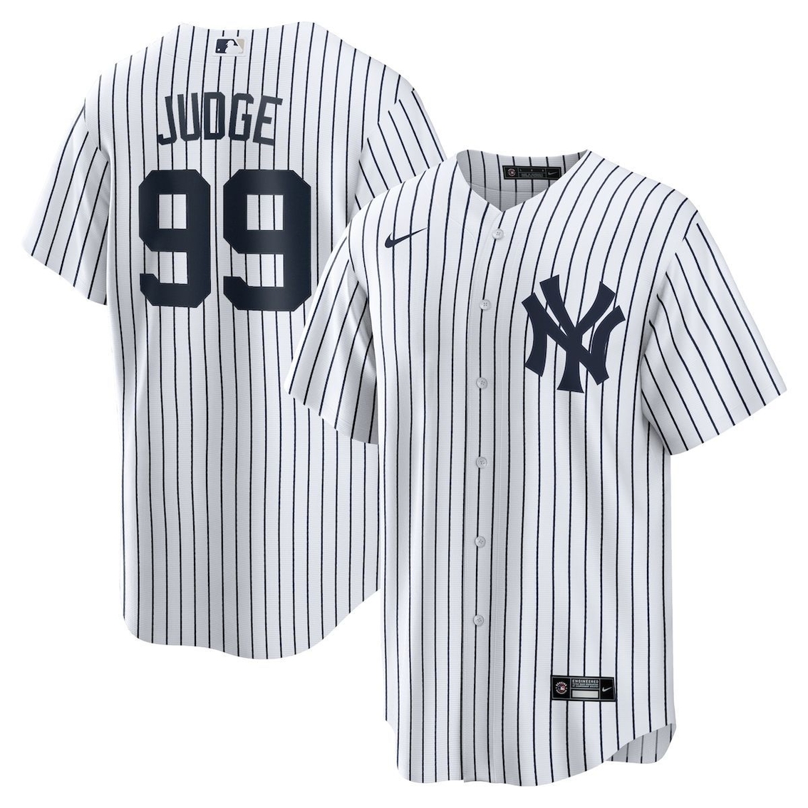 Nike Men's Aaron Judge White New York Yankees Home Replica Player Name Jersey - Image 2 of 4