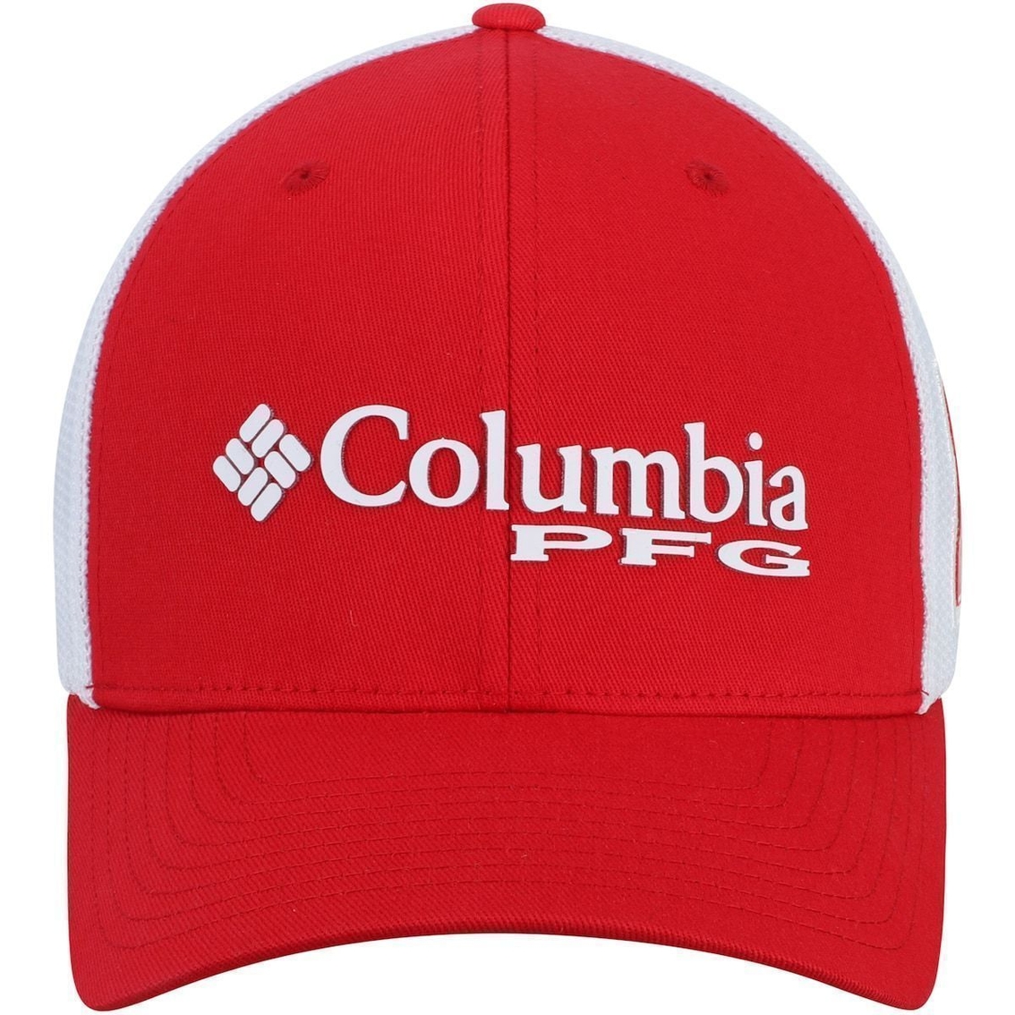 Men's Columbia Scarlet Nebraska Huskers Collegiate PFG Flex Hat - Image 3 of 4