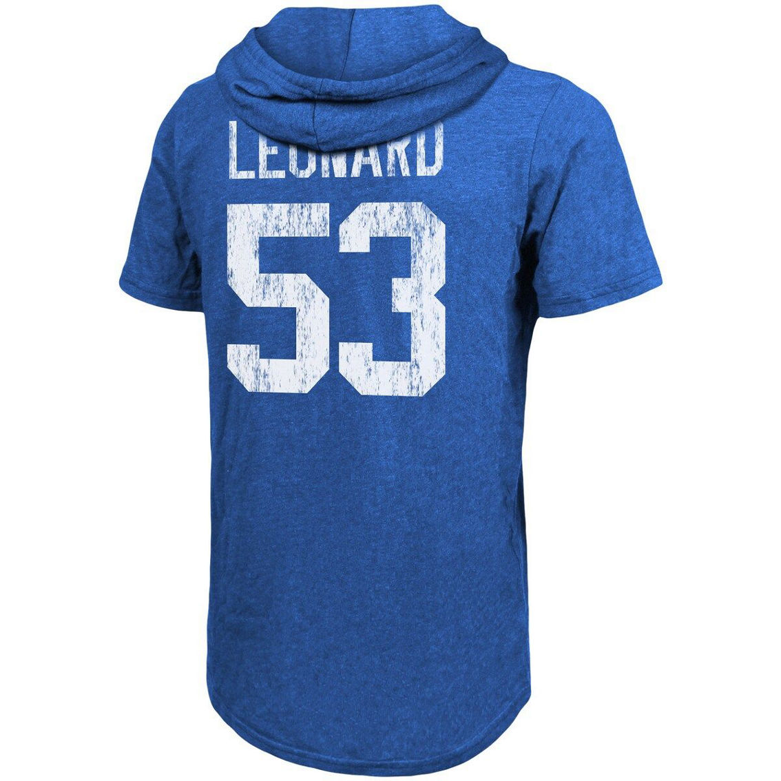 Industry Rag Men's Shaquille Leonard Royal Indianapolis Colts Player Name & Number Tri-Blend Hoodie T-Shirt - Image 4 of 4
