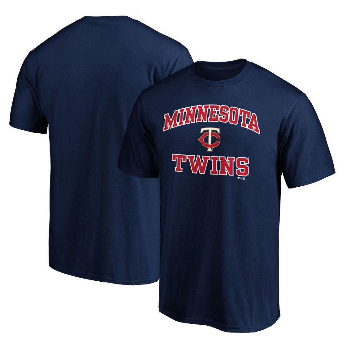 Fanatics Men's Fanatics Navy Minnesota Twins Heart & Soul T-Shirt - Image 2 of 4