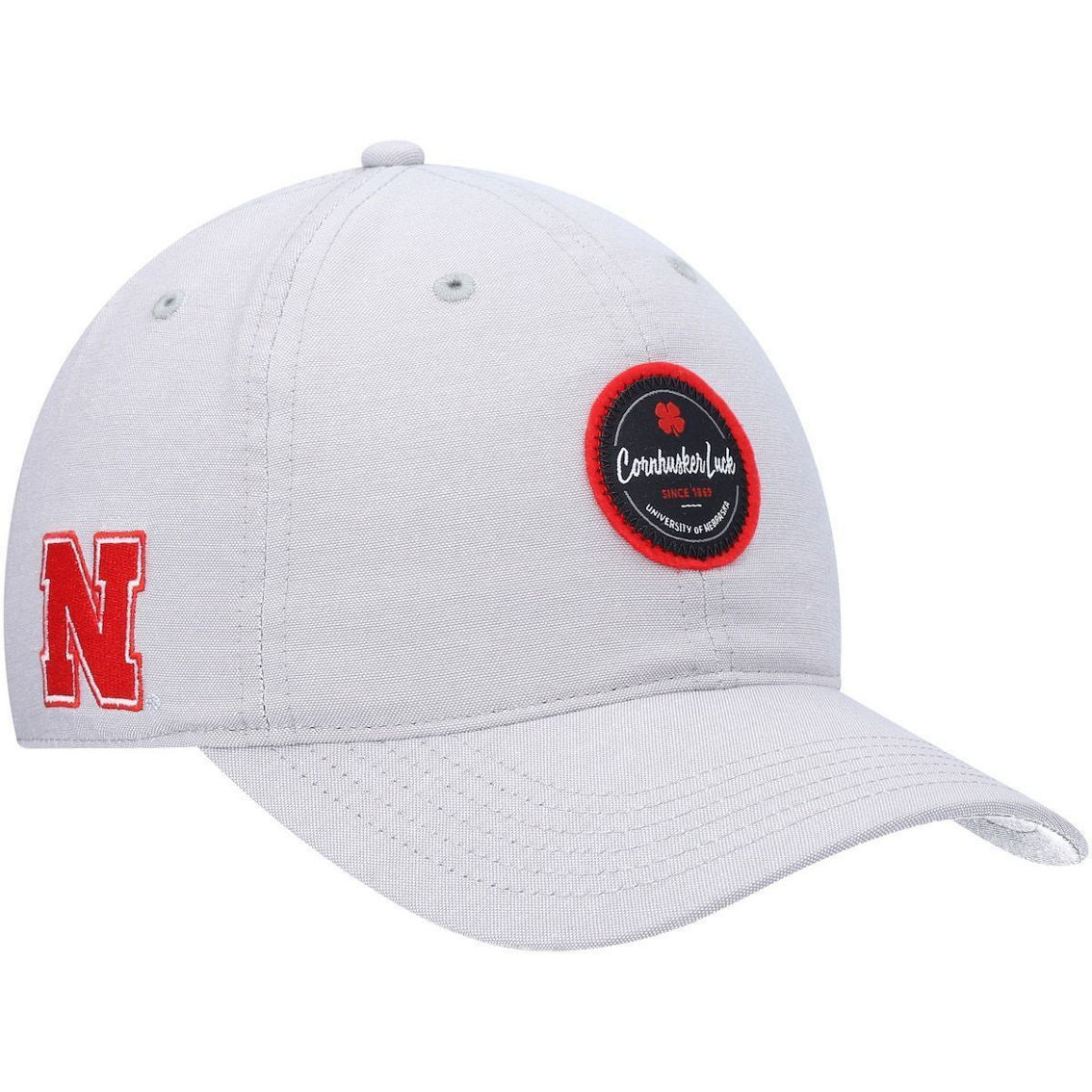 Gray　Hat　Oxford　Huskers　Clover　Nebraska　Adjustable　Black　メンズ-　Men´s　Circle