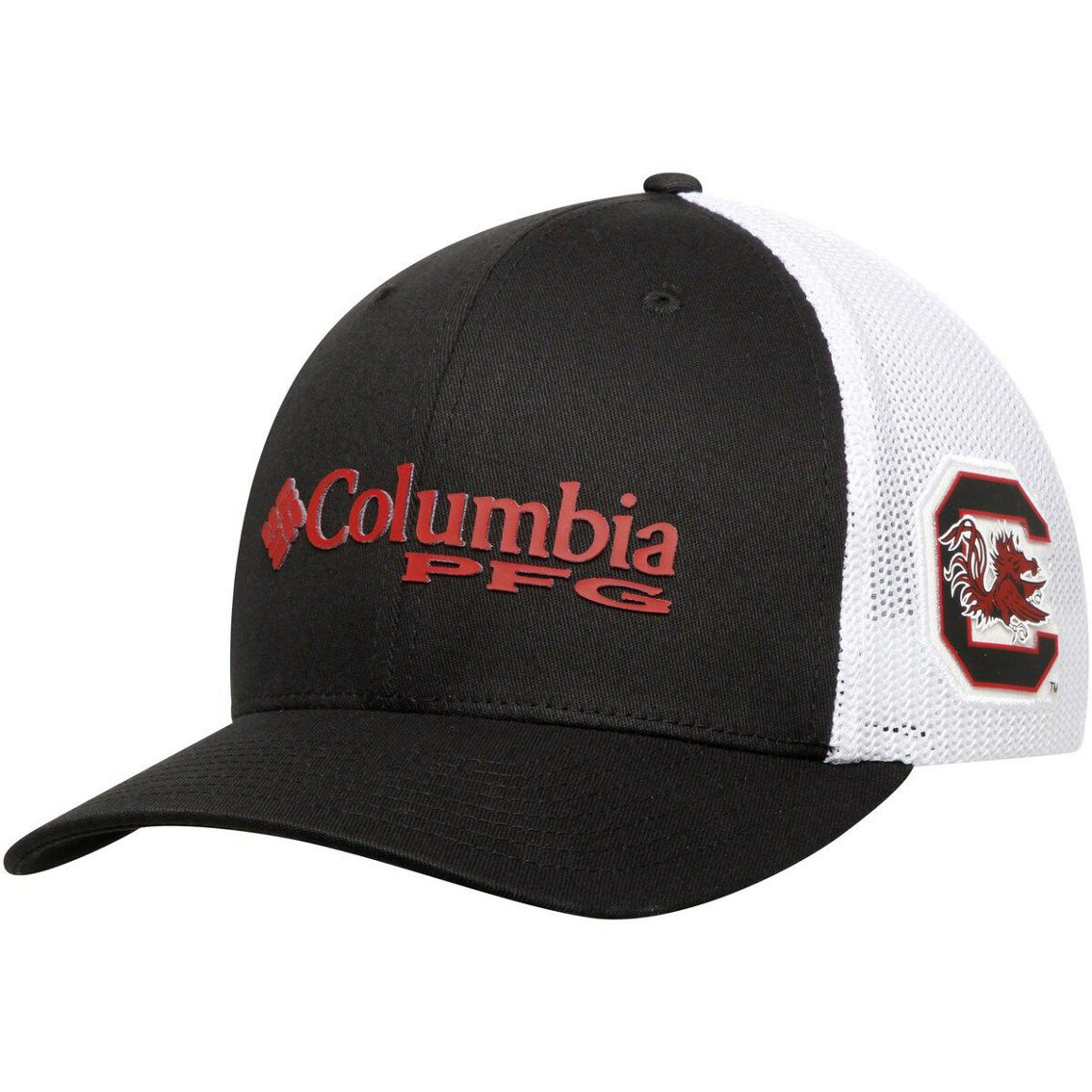 Men's Columbia Black South Carolina Gamecocks Collegiate PFG Flex Hat