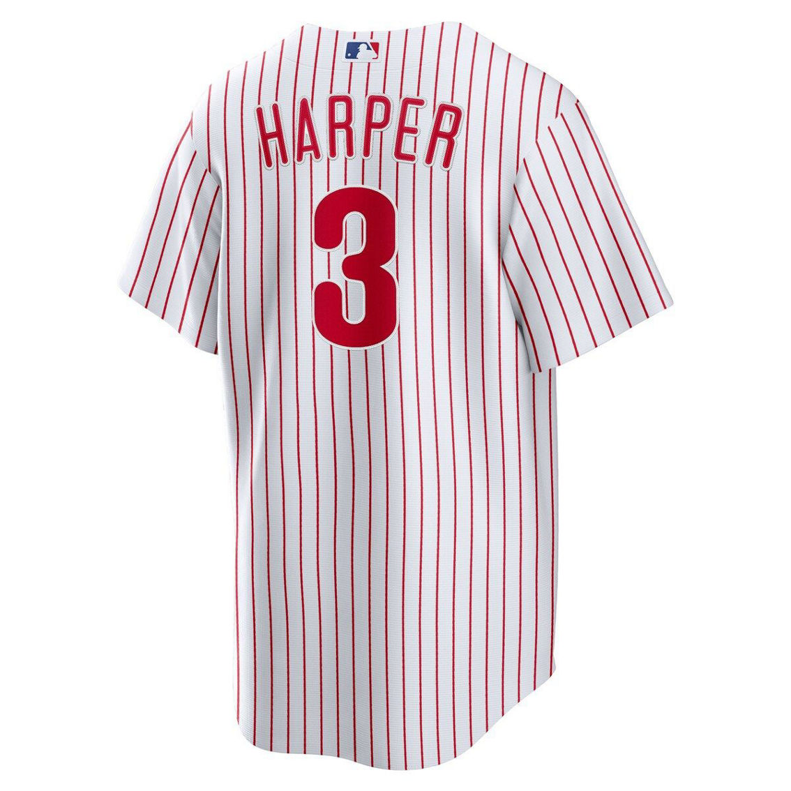 Nike Men's Bryce Harper White Philadelphia Phillies Home Replica Player Name Jersey - Image 4 of 4