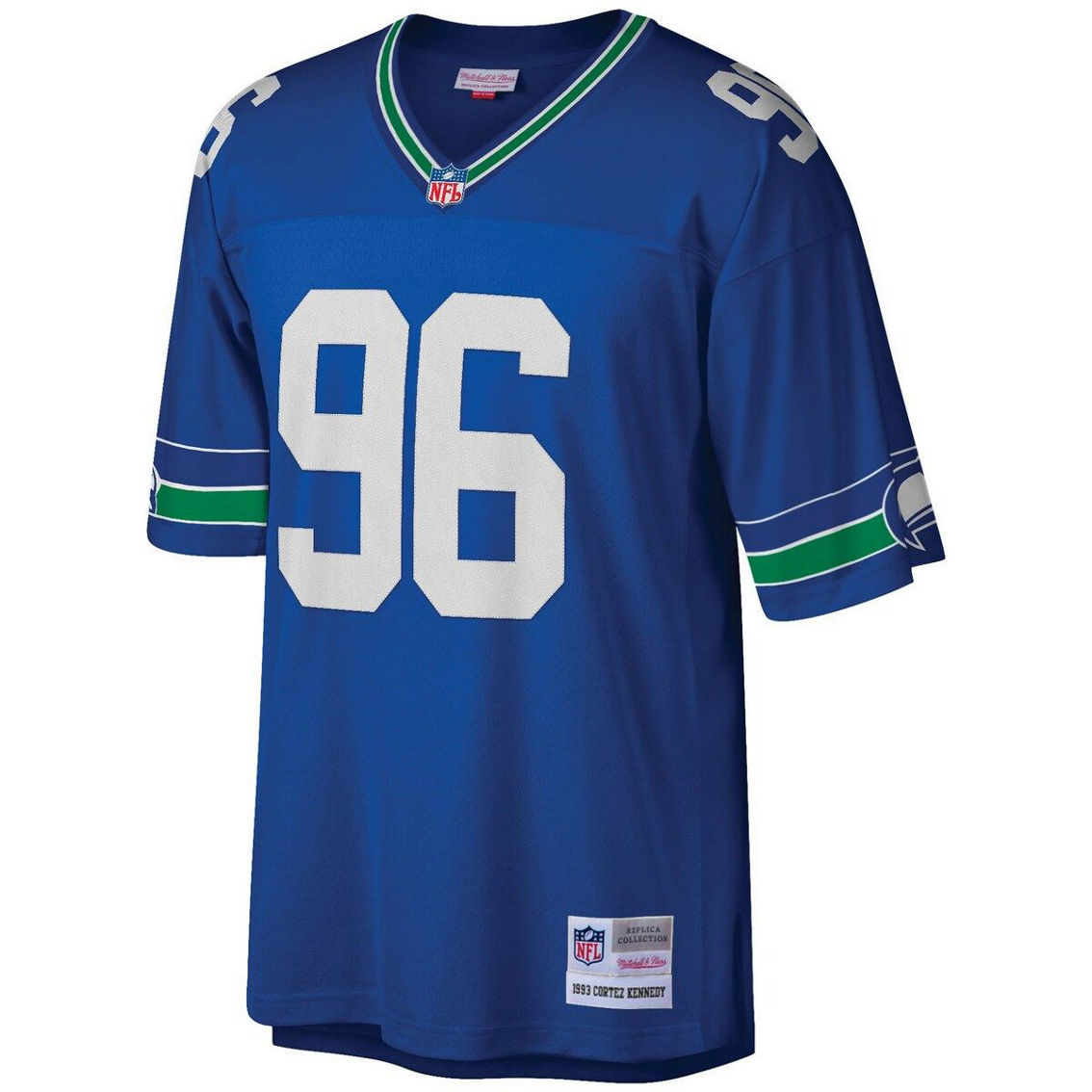 Mitchell & Ness Men's Cortez Kennedy Royal Seattle Seahawks 1993 Legacy Replica Jersey - Image 3 of 4