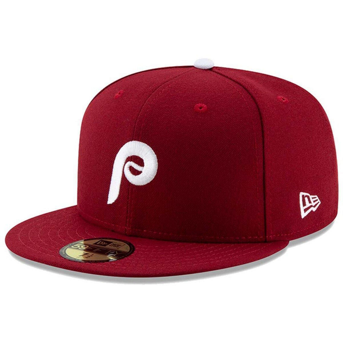 New Era Men's Maroon Philadelphia Phillies Alternate 2 Authentic Collection On-Field 59FIFTY Fitted Hat - Image 2 of 4