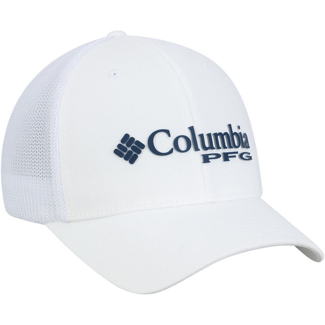Men's Columbia White West Virginia Mountaineers Collegiate PFG Flex Hat - Image 4 of 4