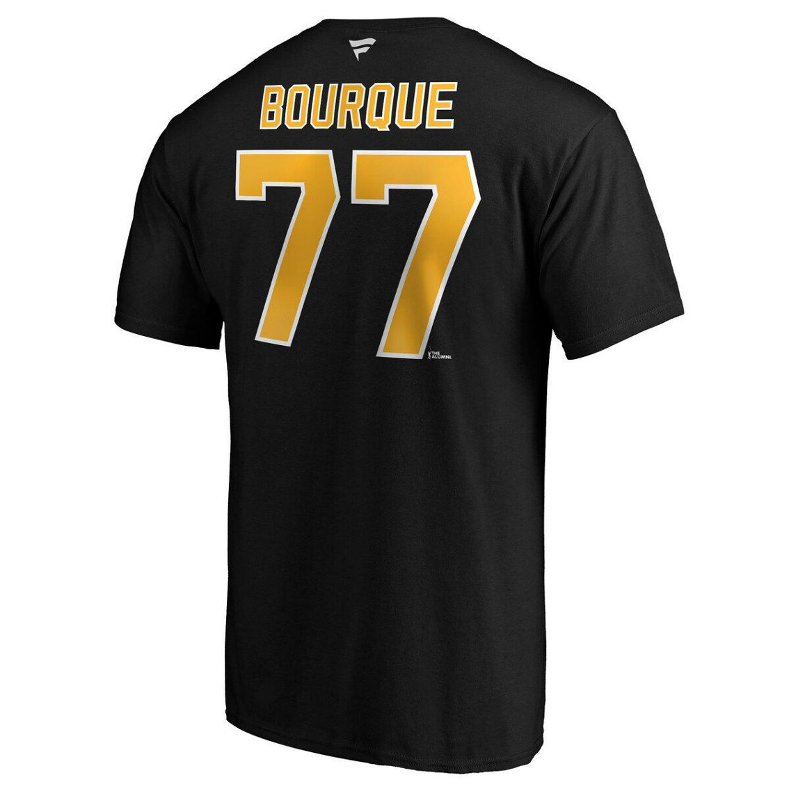 Fanatics Branded Men's Ray Bourque Black Boston Bruins Authentic Stack Retired Player Name & Number T-Shirt - Image 4 of 4