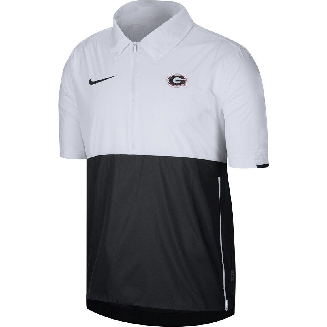 Nike Men's White Georgia Bulldogs Coaches Half-Zip Pullover Jacket - Image 3 of 4