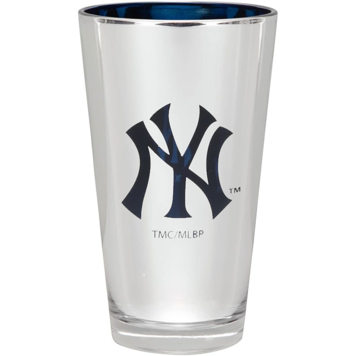 New York Yankees 16oz. Electroplated Pint Glass - Image 1 of 2