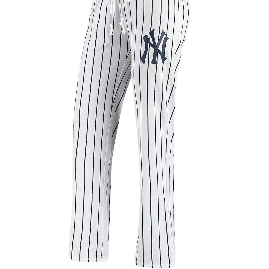 Women's Concepts Sport White New York Yankees Vigor Pinstripe Sleep Pant - Image 2 of 2