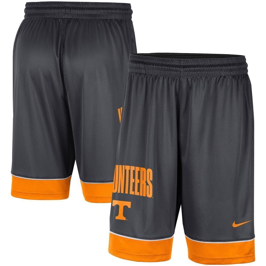 Men's Nike Charcoal/Tennessee Orange Tennessee Volunteers Fast Break Shorts - Image 1 of 4