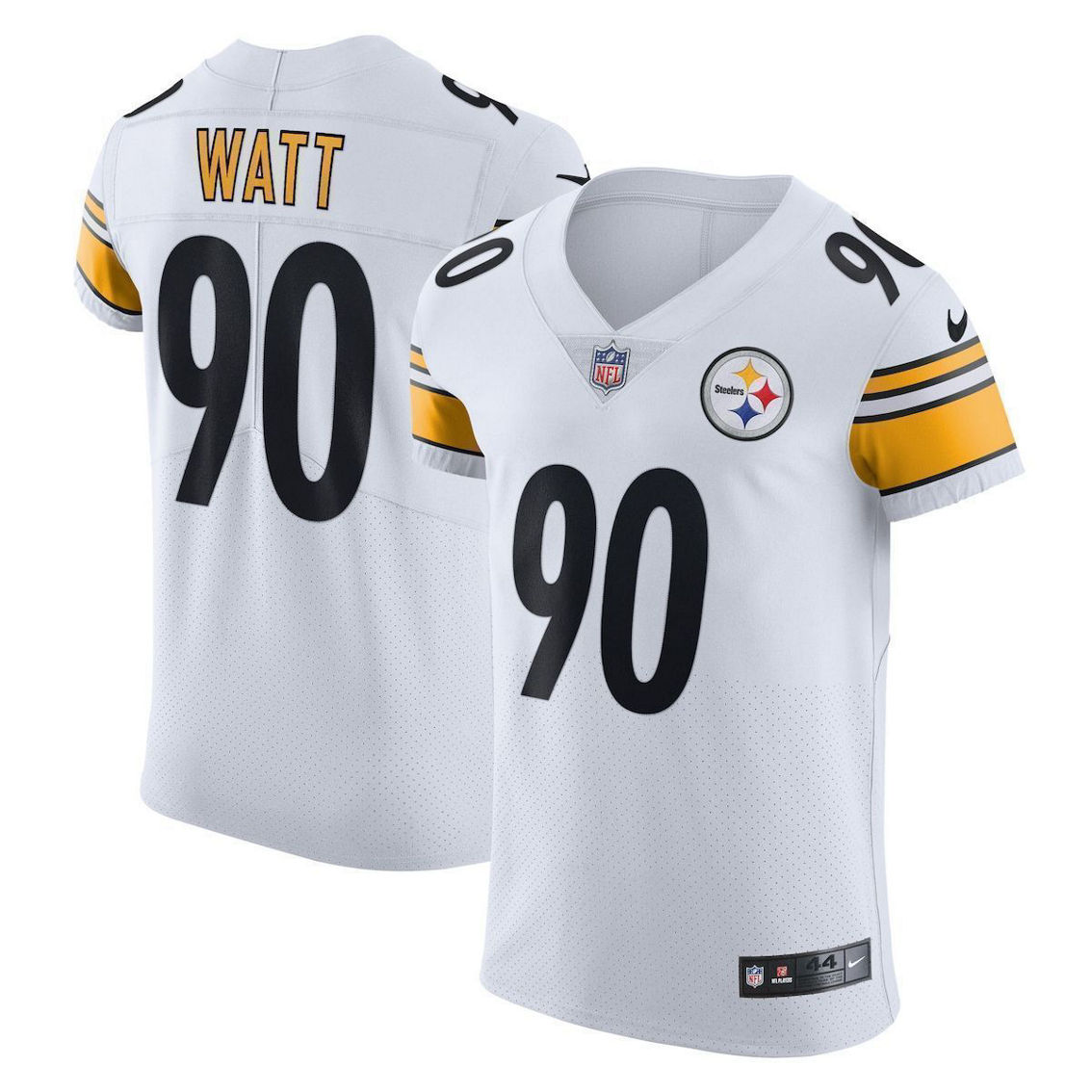 Men's Nike T.J. Watt White Pittsburgh Steelers Vapor Elite Player Jersey