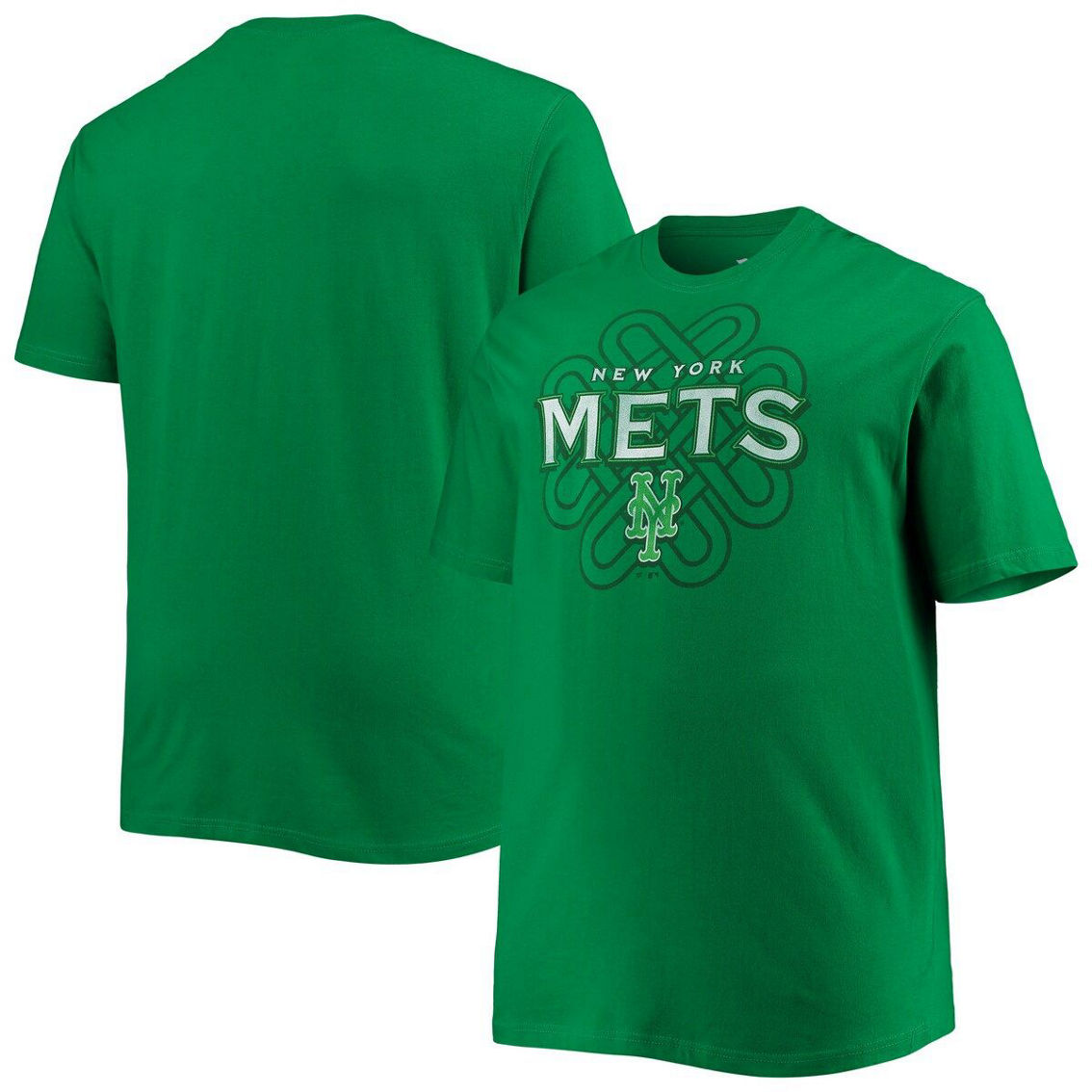 Profile Men's Kelly Green New York Mets Celtic T-Shirt - Image 2 of 4