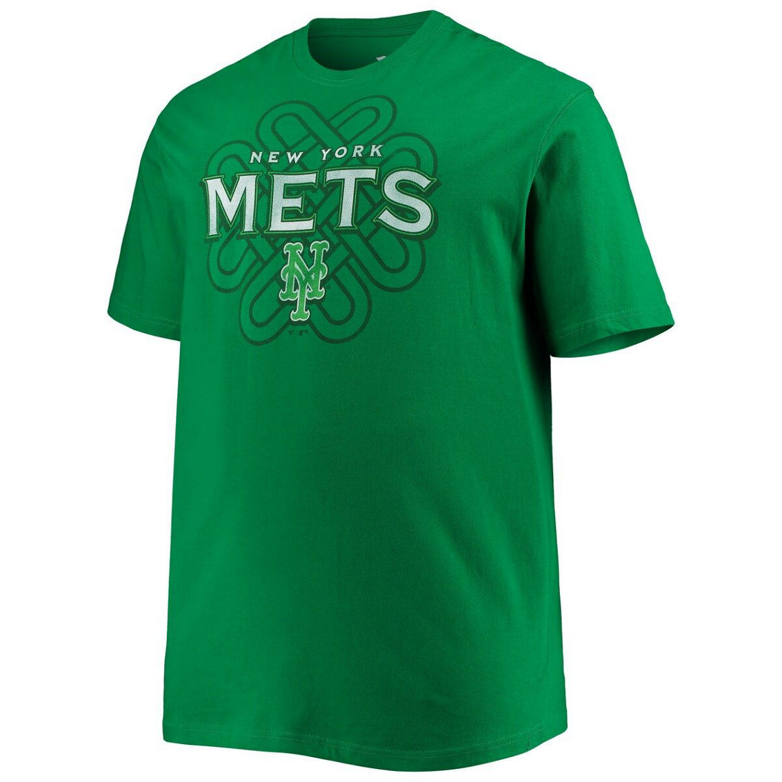 Profile Men's Kelly Green New York Mets Celtic T-Shirt - Image 3 of 4