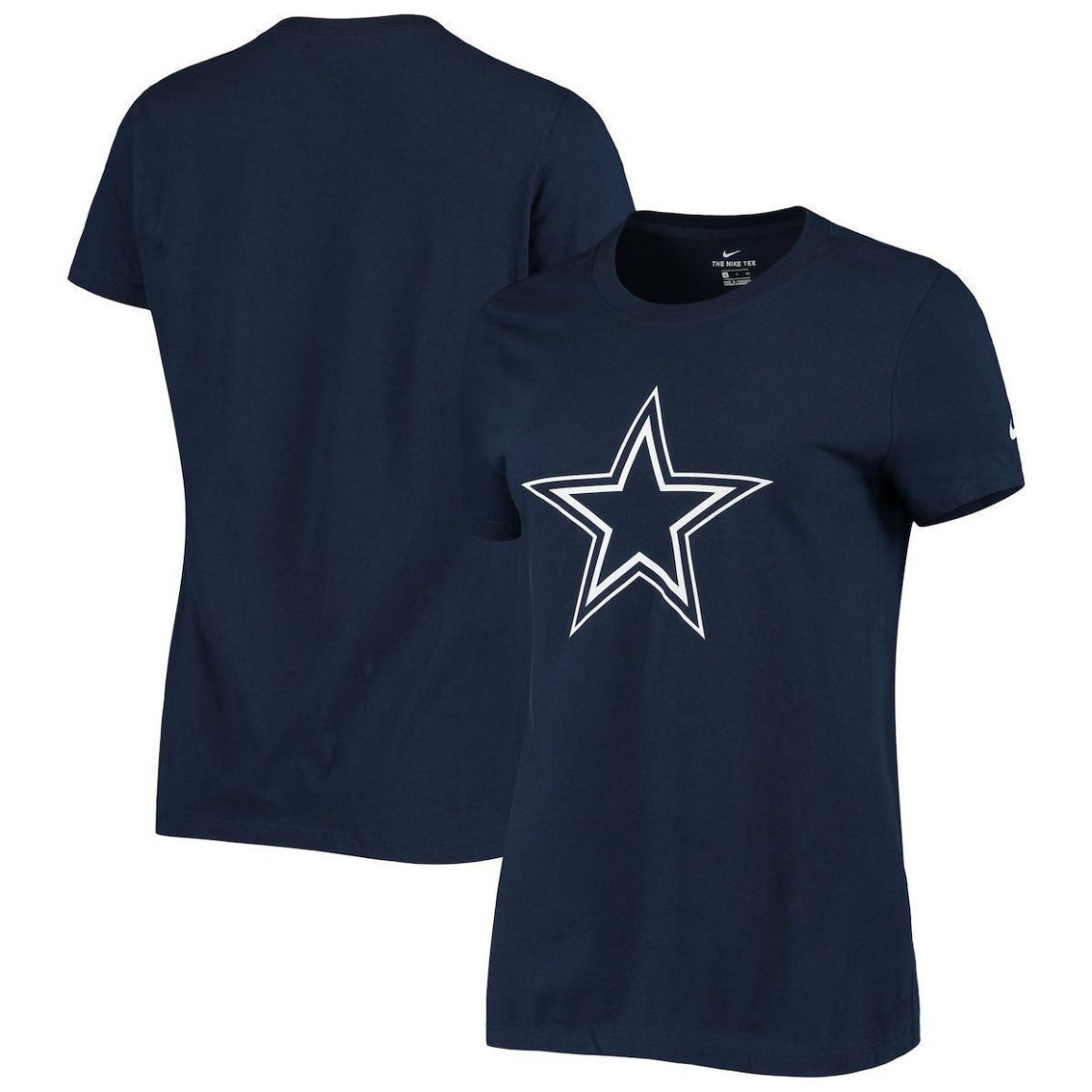 Nike Women's Navy Dallas Cowboys Logo Essential T-Shirt - Image 2 of 4