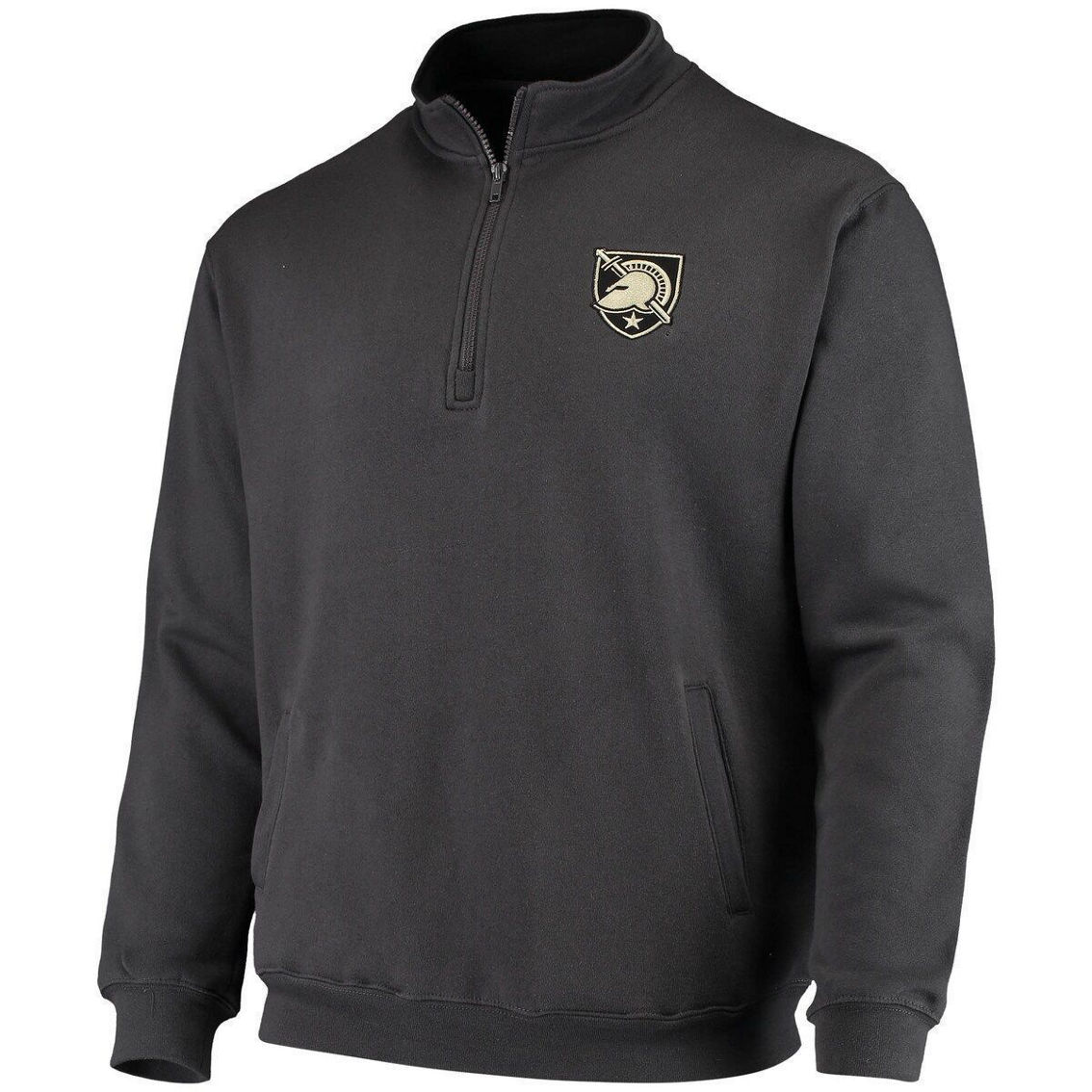 Colosseum Men's Charcoal Army Black Knights Tortugas Logo Quarter-Zip Jacket - Image 3 of 4