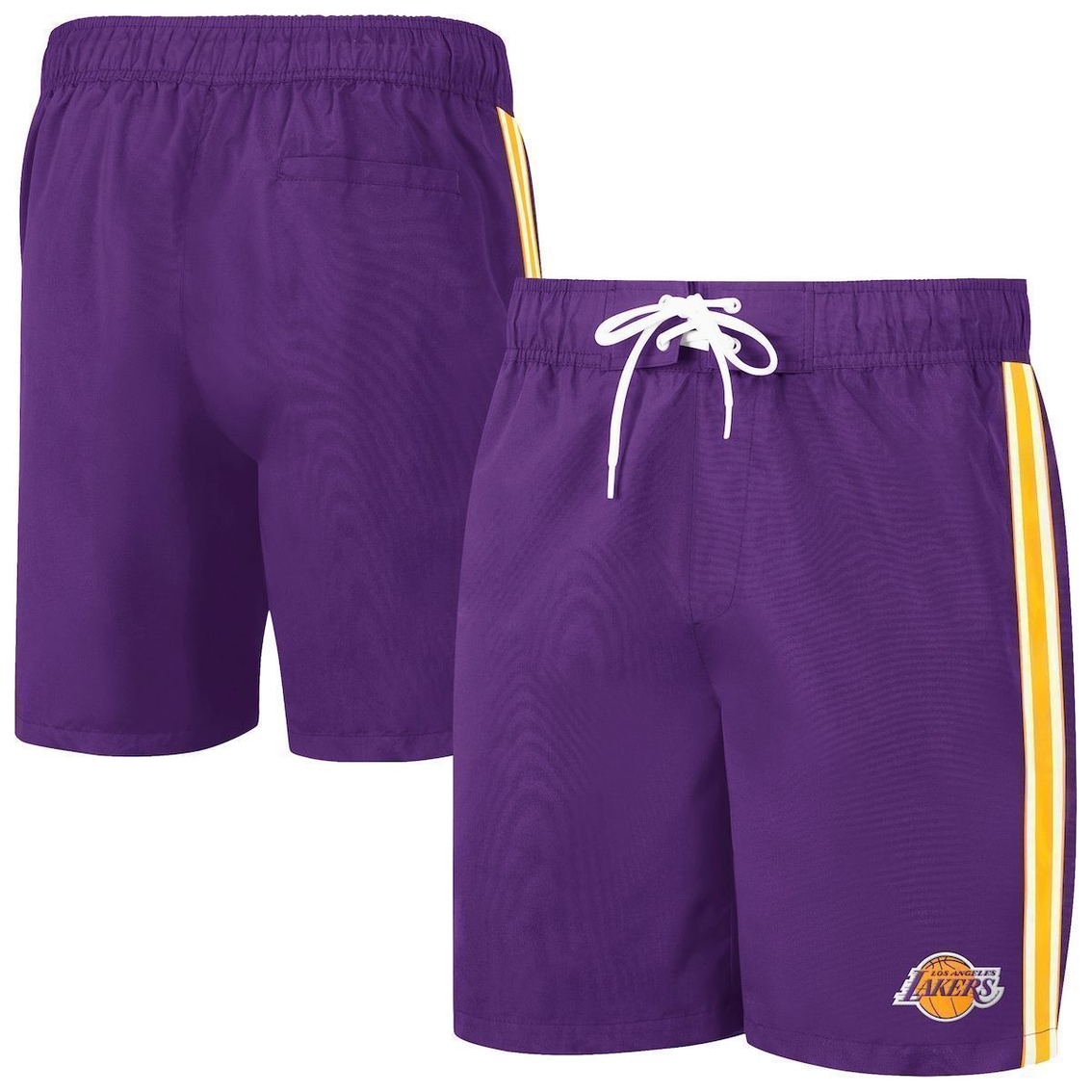 G-III Sports by Carl Banks Men's LA Lakers Sand Beach Volley Swim Shorts - Image 2 of 4