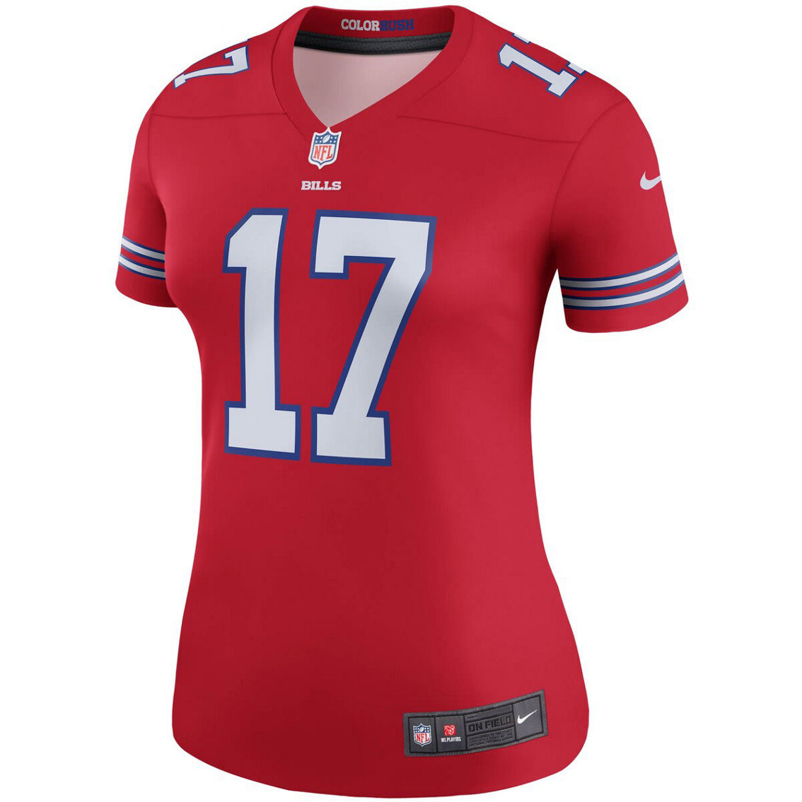 Nike Women's Josh Allen Red Buffalo Bills Color Rush Legend Player Jersey - Image 3 of 4