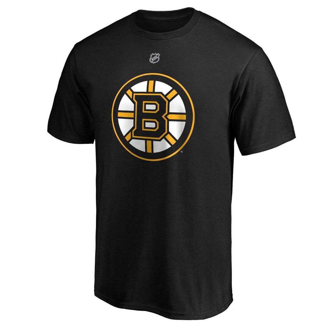 Fanatics Branded Men's Brad Marchand Black Boston Bruins Team Authentic Stack Name & Number T-Shirt - Image 3 of 4
