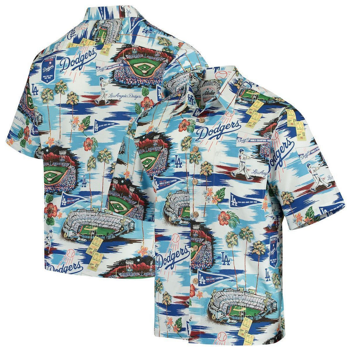Reyn Spooner Los Angeles Dodgers Scenic Button-Up Shirt - Royal - Image 2 of 4
