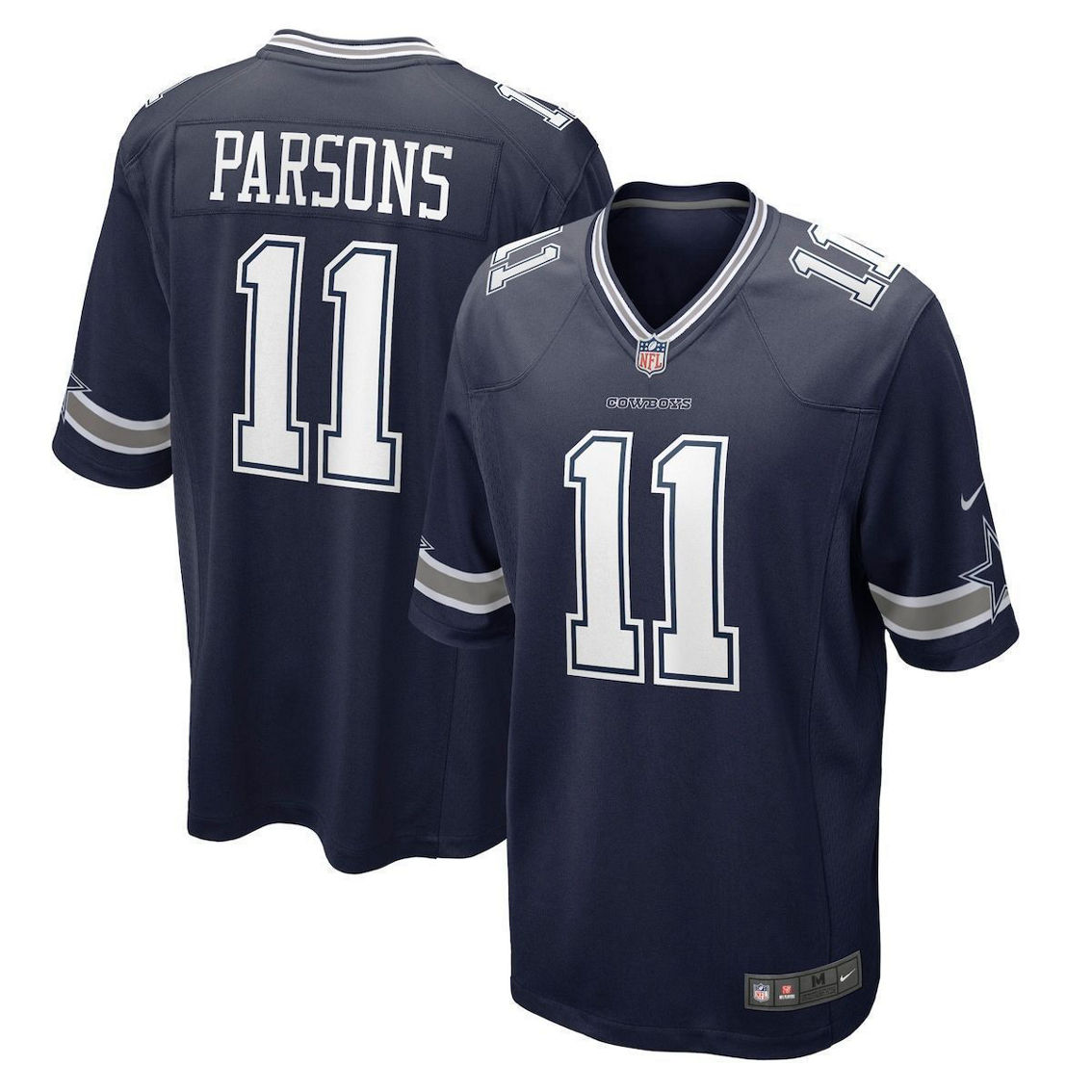 Nike Youth Micah Parsons Navy Dallas Cowboys Game Jersey - Image 2 of 4