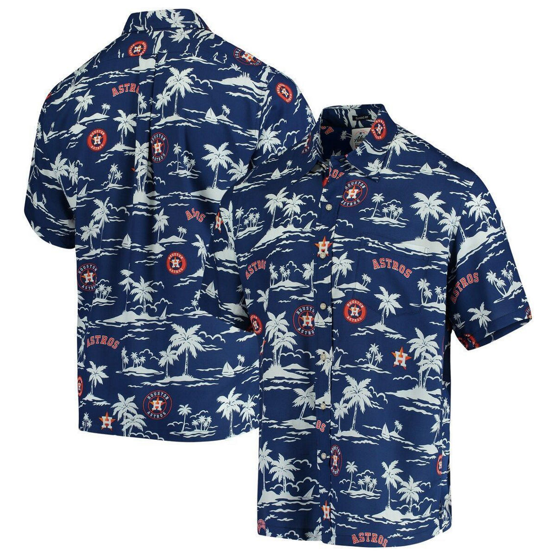Reyn Spooner Houston Astros Vintage Short Sleeve Button-up Shirt - Navy ...