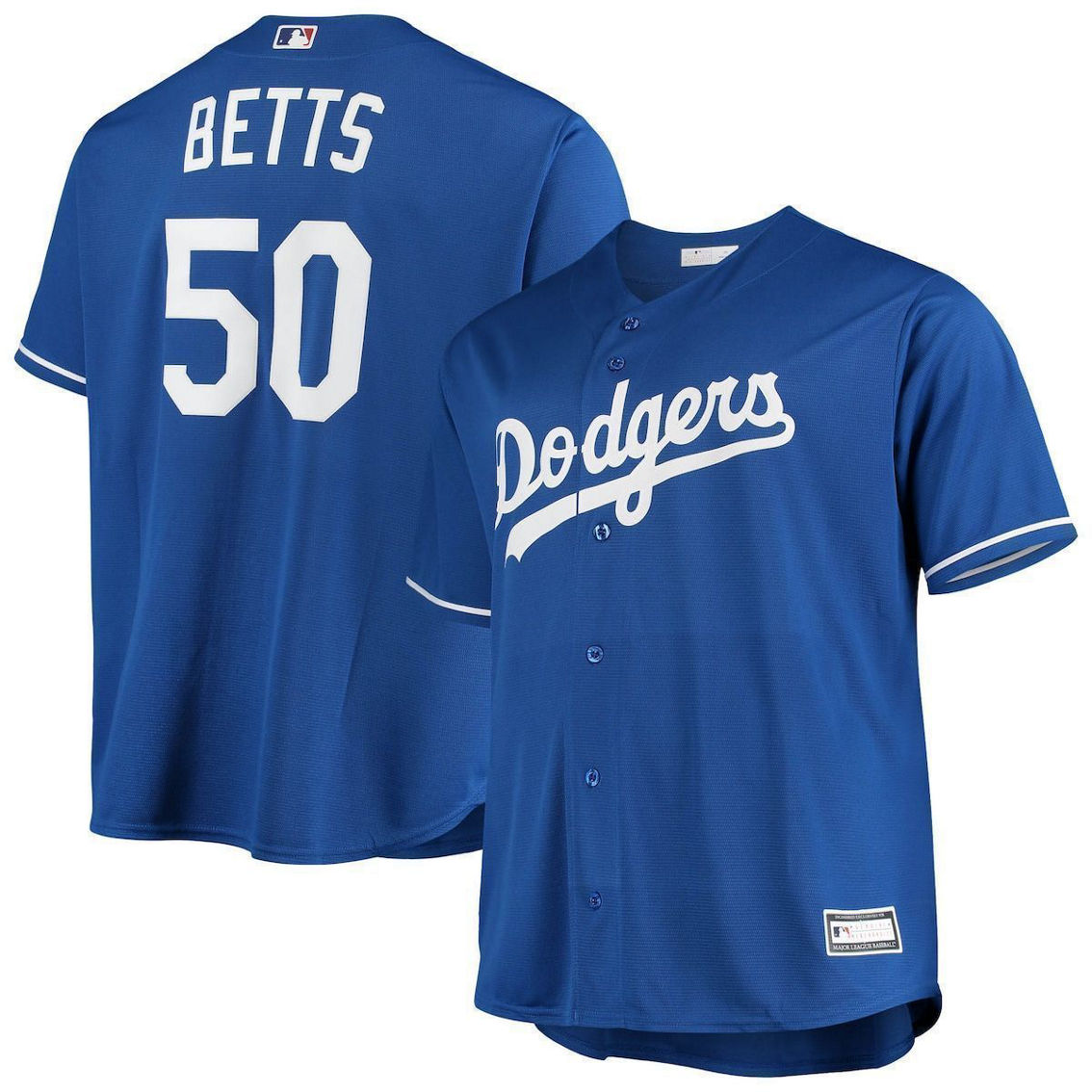 Majestic Men's Mookie Betts Royal Los Angeles Dodgers Big & Tall Replica Player Jersey