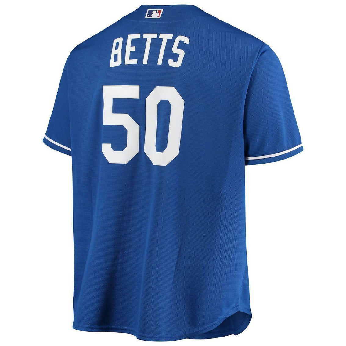 Majestic Men's Mookie Betts Royal Los Angeles Dodgers Big & Tall Replica Player Jersey - Image 4 of 4