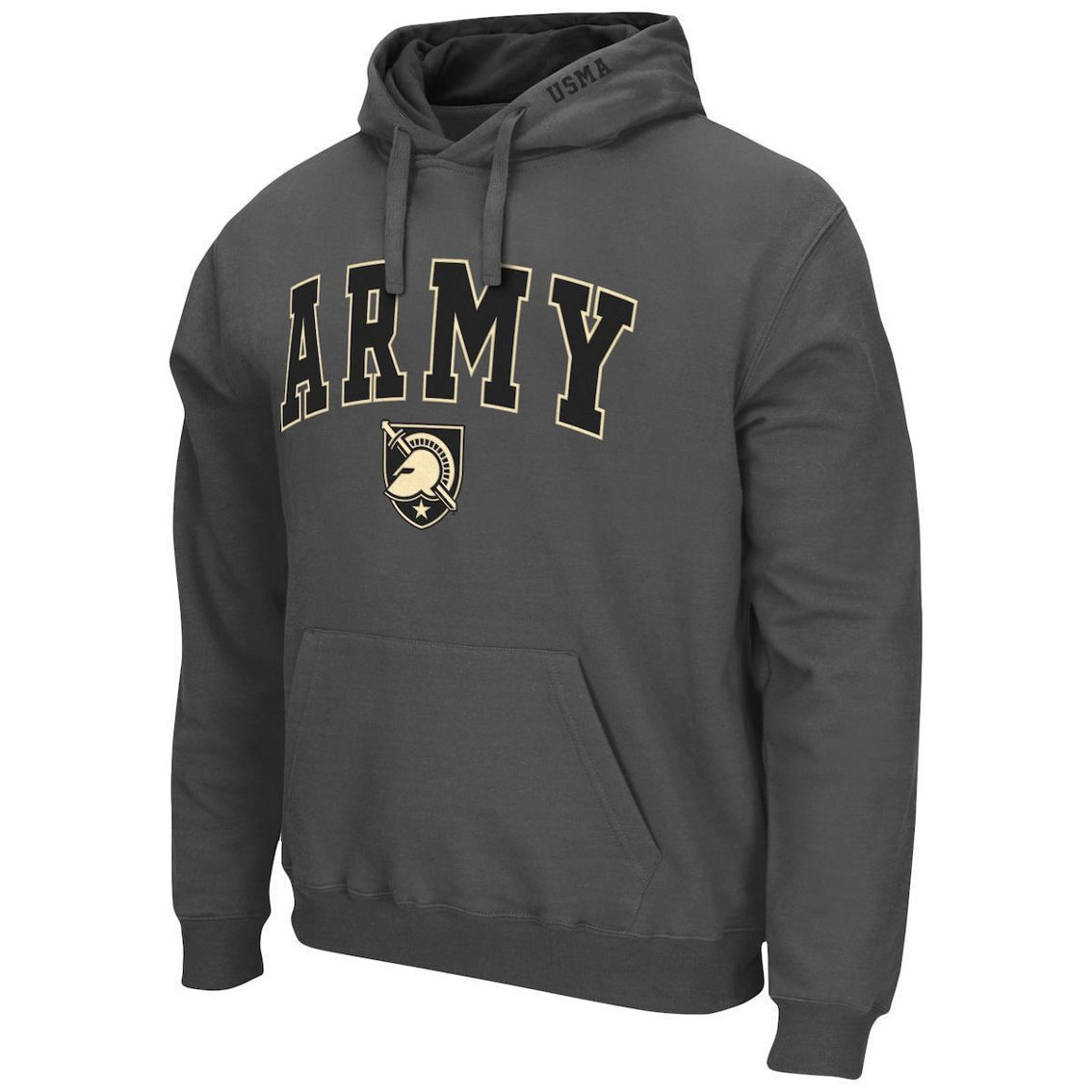 Colosseum Men's Charcoal Army Black Knights Arch & Logo 3.0 Pullover Hoodie - Image 3 of 4