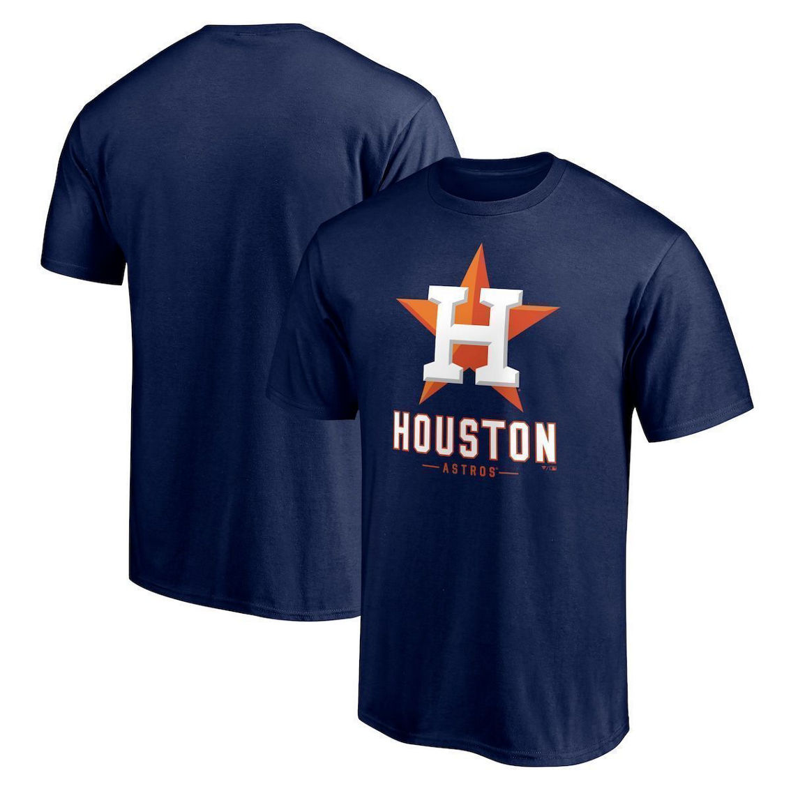 Fanatics Branded Men's Navy Houston Astros Big & Tall Primary Wordmark T- shirt, Fan Shop
