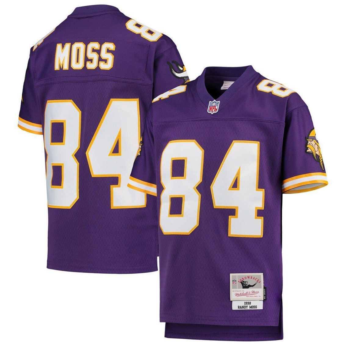 Randy Moss Minnesota Vikings Signed Mitchell & Ness Purple