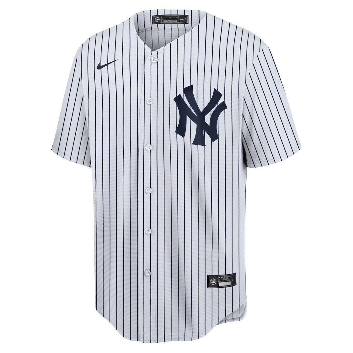 Nike Men's Derek Jeter White/Navy New York Yankees Home Replica Player Name Jersey - Image 3 of 4