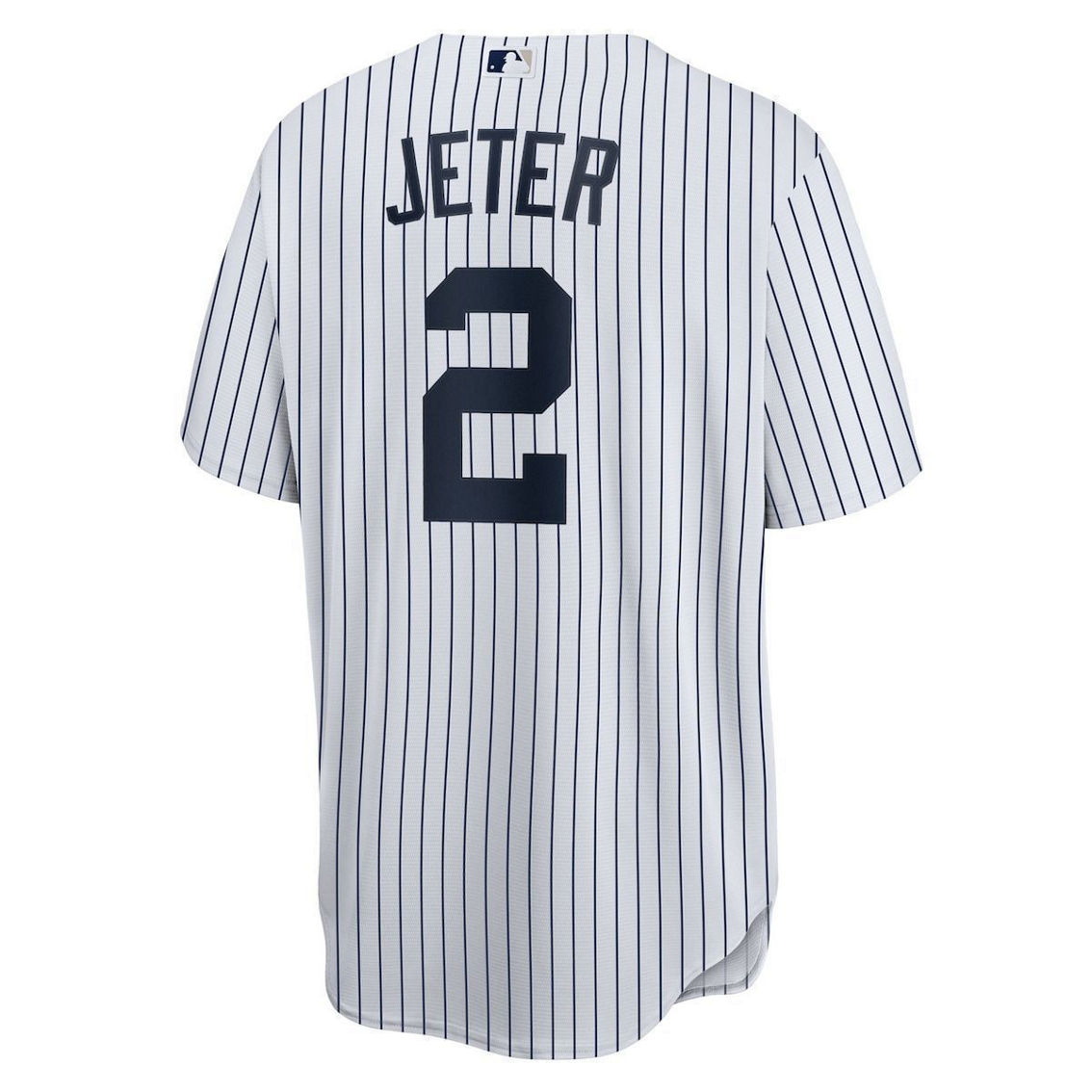 Nike Men's Derek Jeter White/Navy New York Yankees Home Replica Player Name Jersey - Image 4 of 4