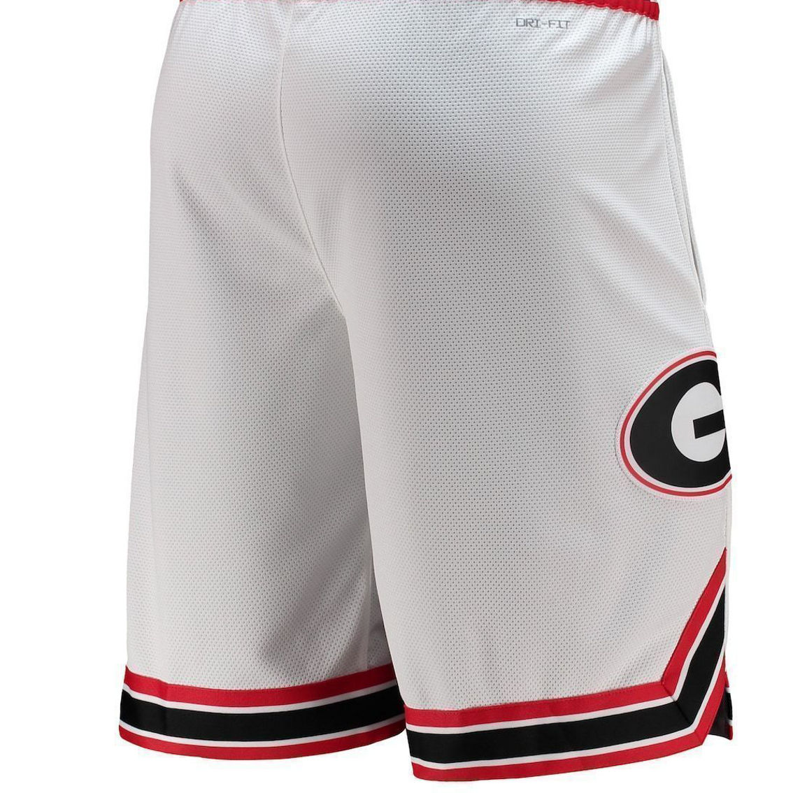 Nike Men's White Georgia Bulldogs Retro Replica Performance Basketball Shorts - Image 4 of 4