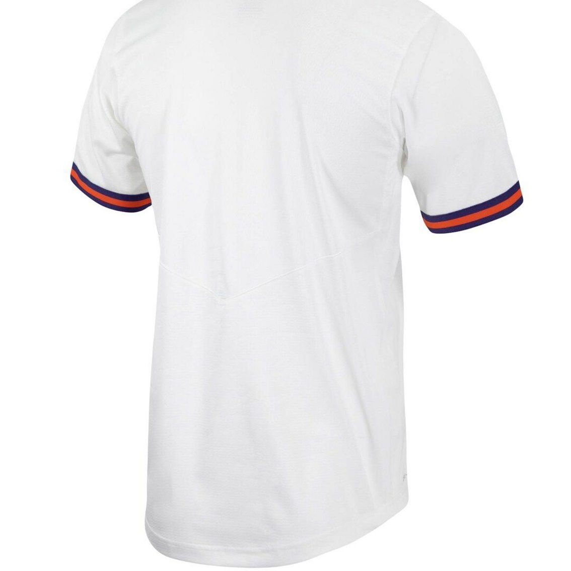 Nike Men's White Clemson Tigers Replica Full-Button Baseball Jersey - Image 4 of 4