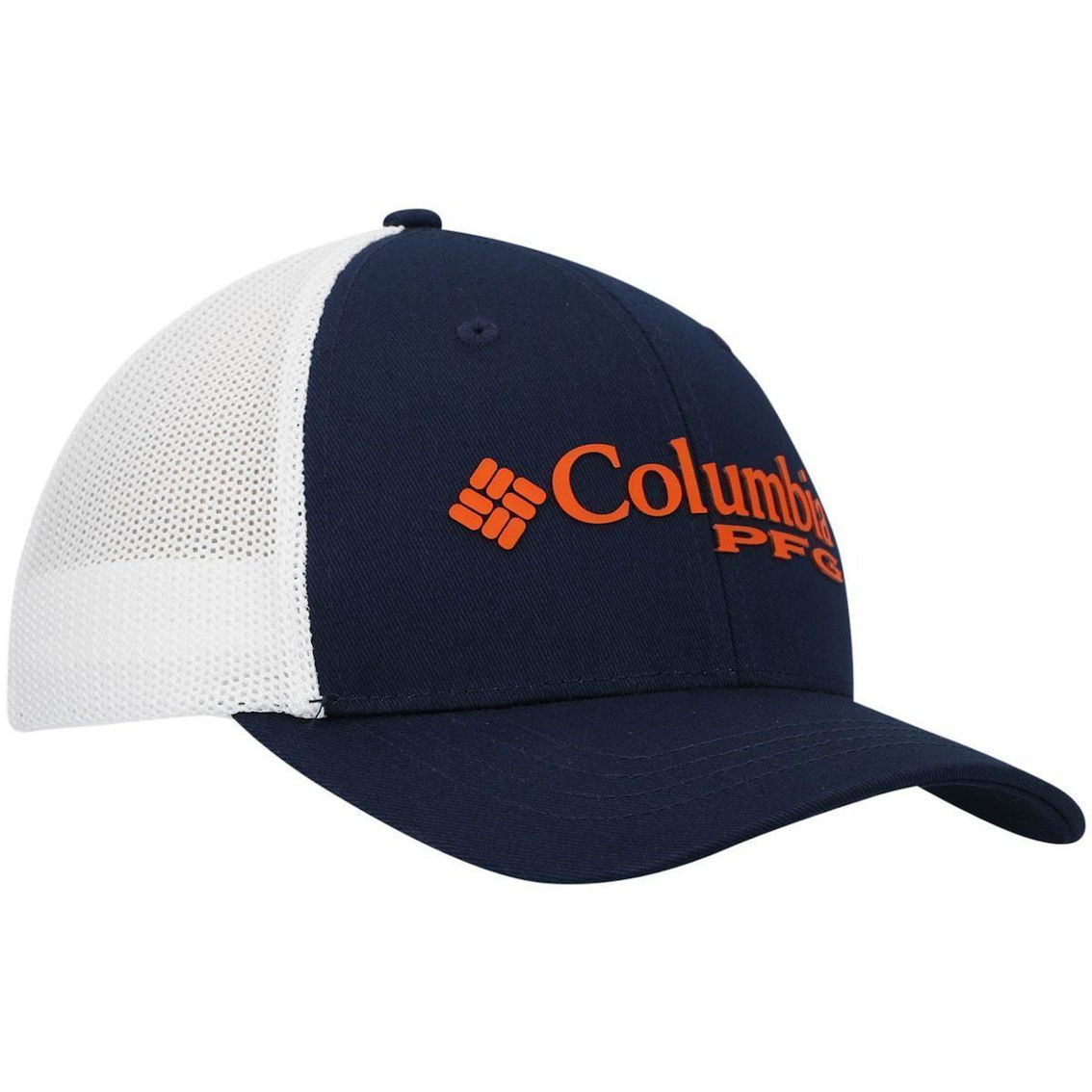 Youth Columbia Navy Auburn Tigers Collegiate PFG Snapback Hat - Image 4 of 4