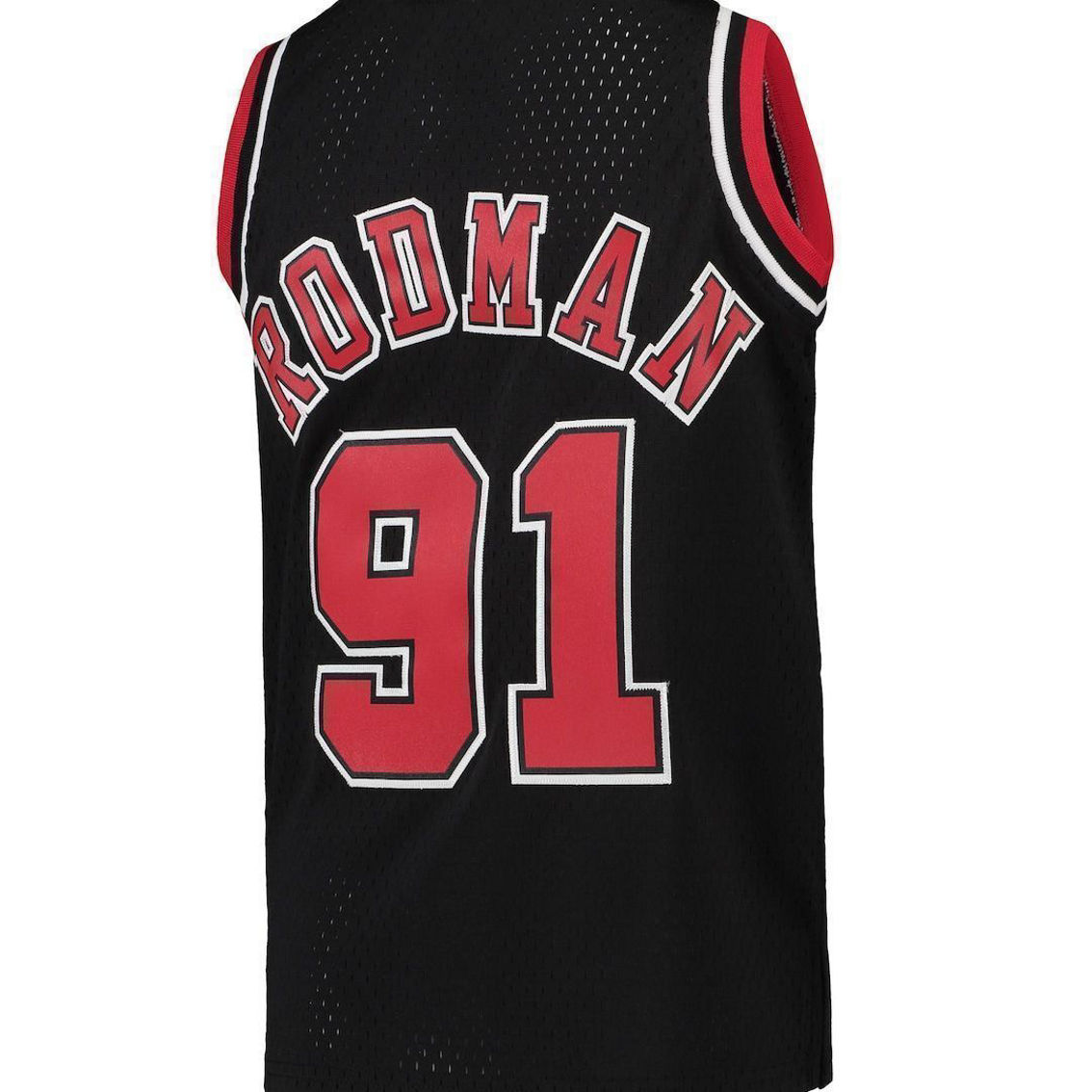  Mitchell & Ness Dennis Rodman Chicago Bulls NBA Throwback HWC  Jersey - Red : Sports & Outdoors